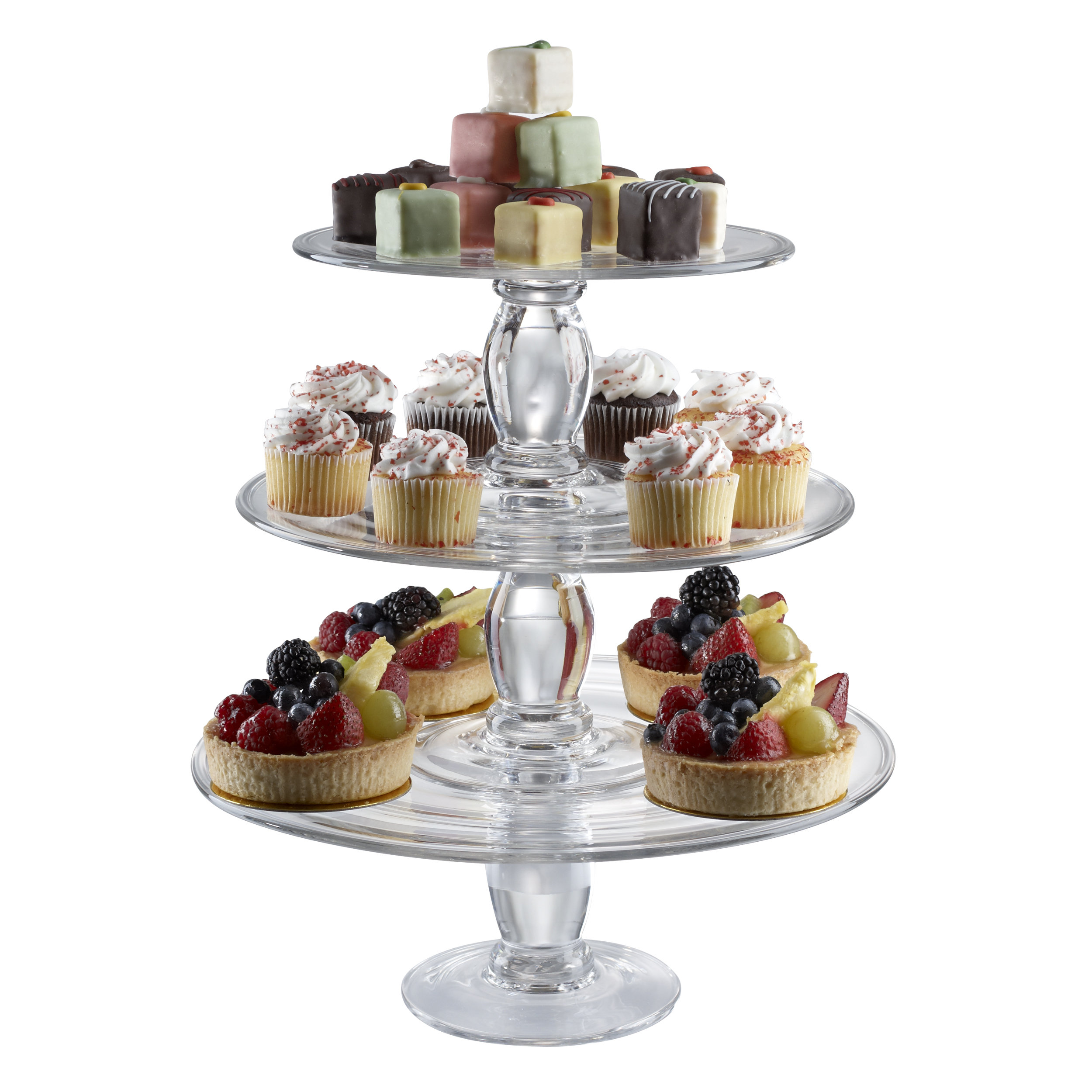 Artland Simplicity 3 Piece Stacking Cake Plate Set & Reviews Wayfair