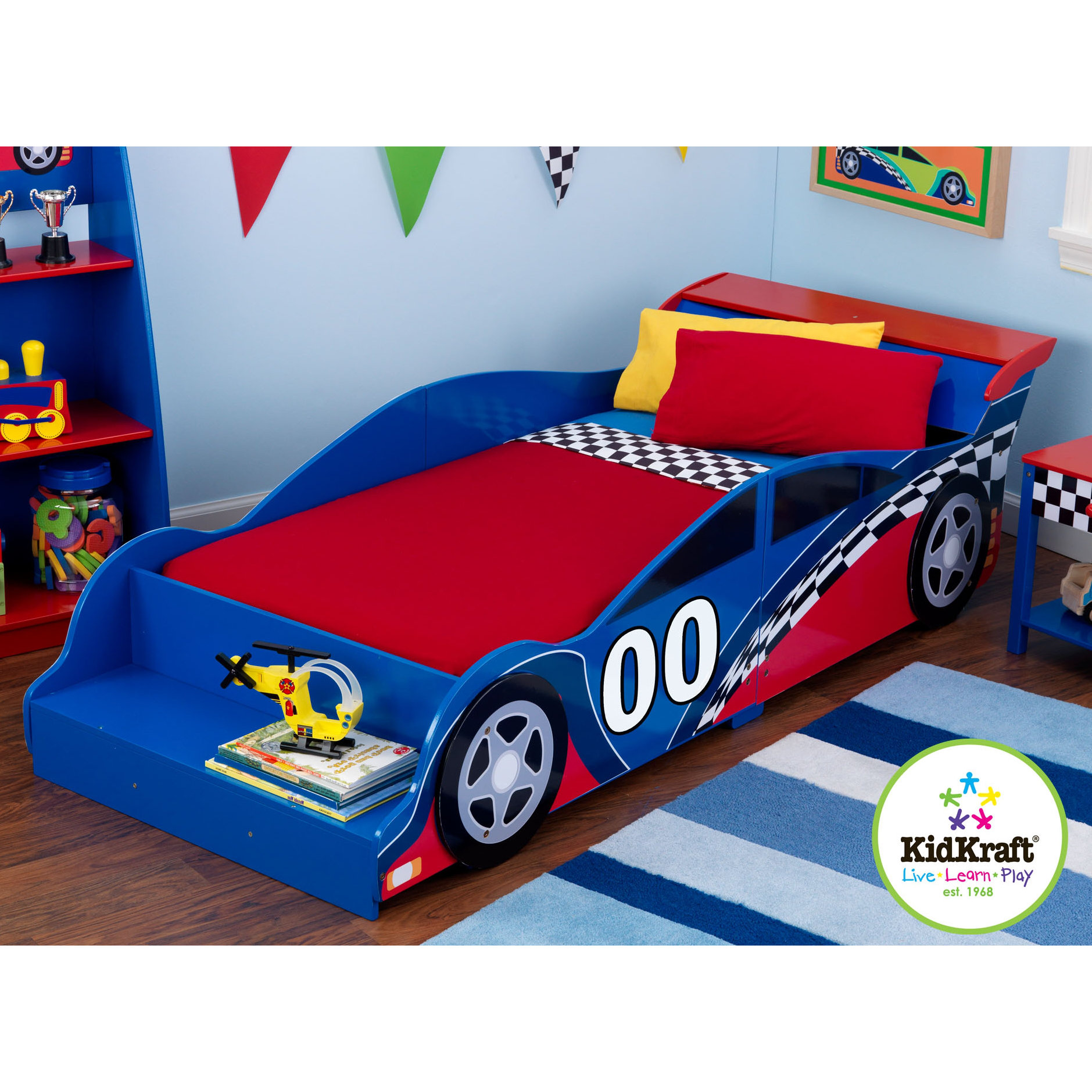 KidKraft Racecar Toddler Car Bed & Reviews Wayfair