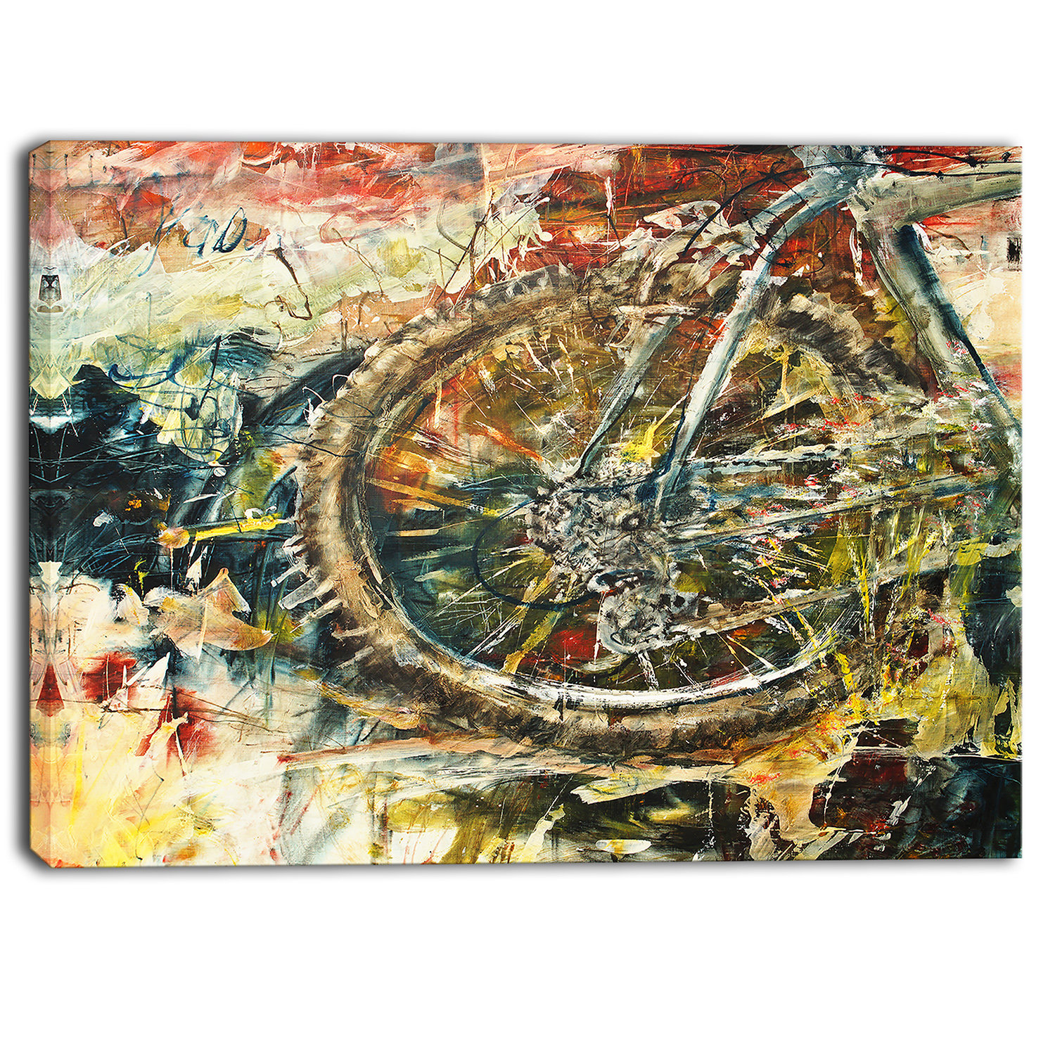 Mountain Bike Graphic Art on Wrapped Canvas Wayfair