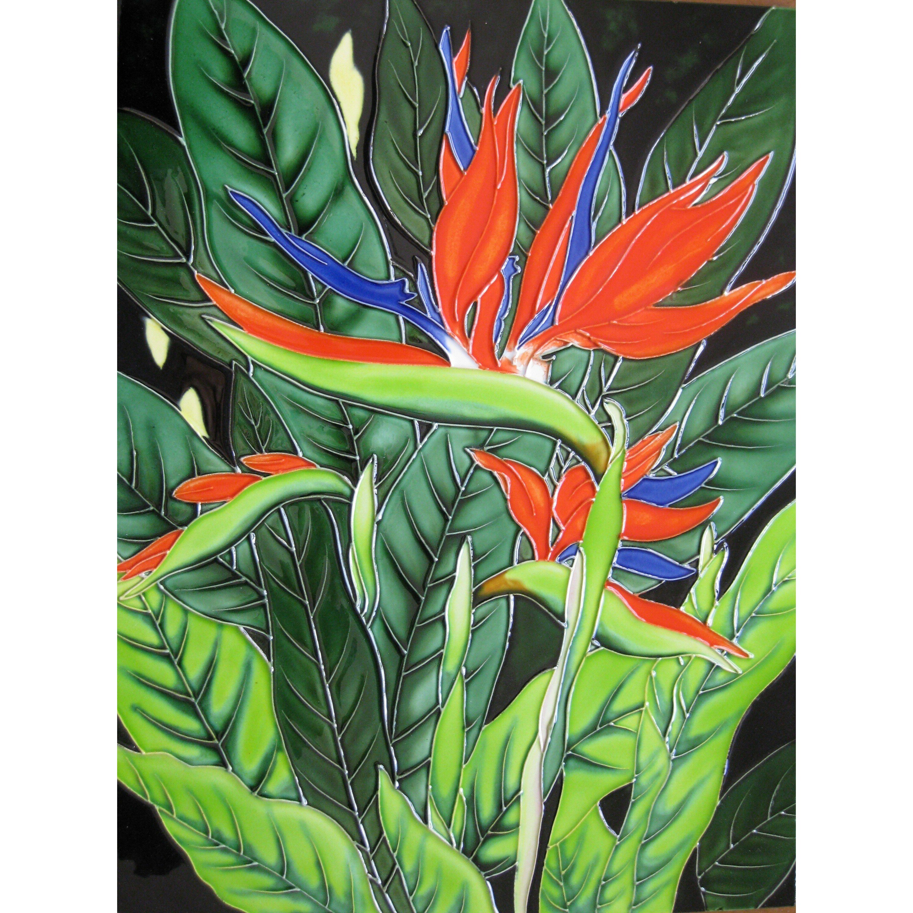 Bird Of Paradise Tile Wall Decor | Wayfair