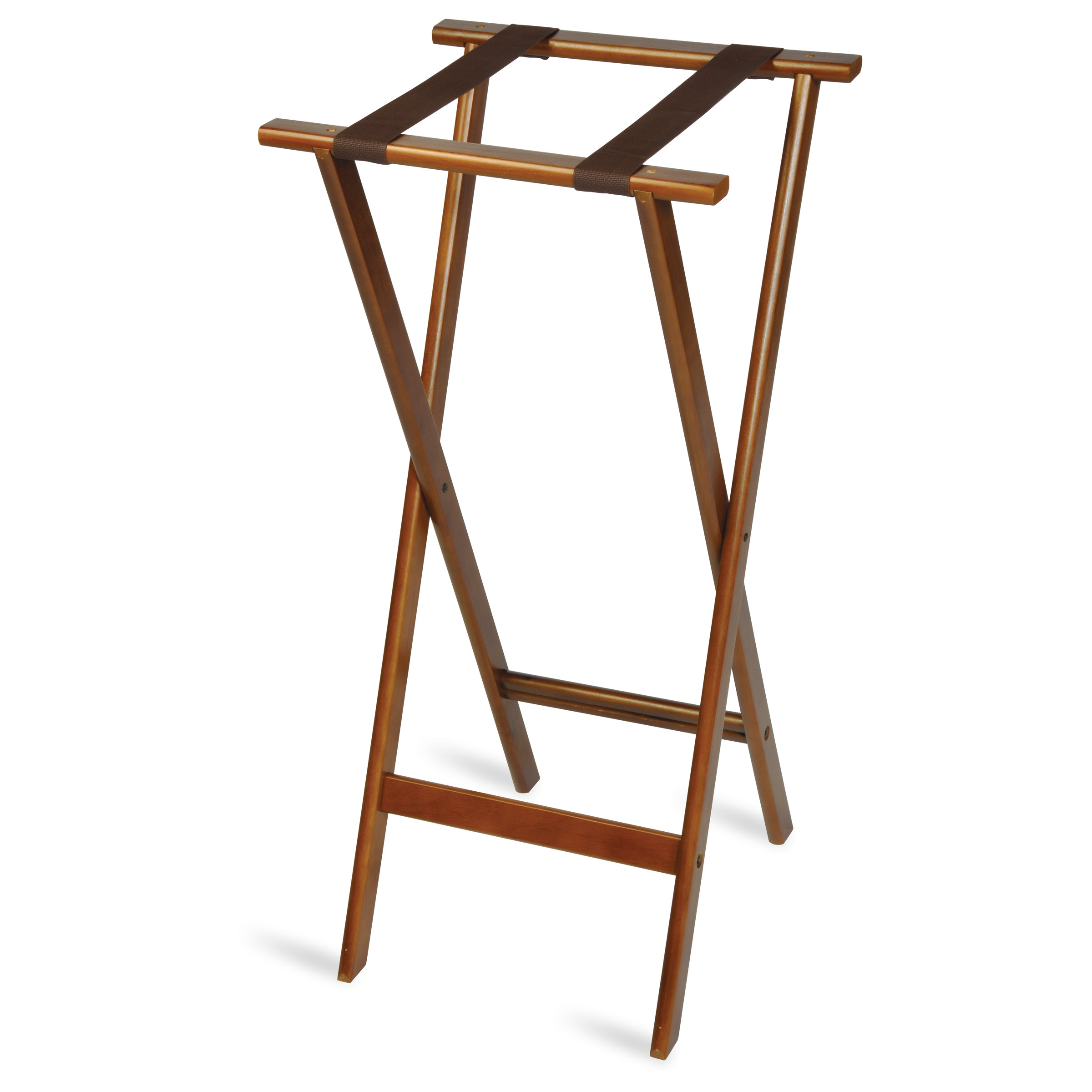 Deluxe Wood Tray Stand with Strap Wayfair