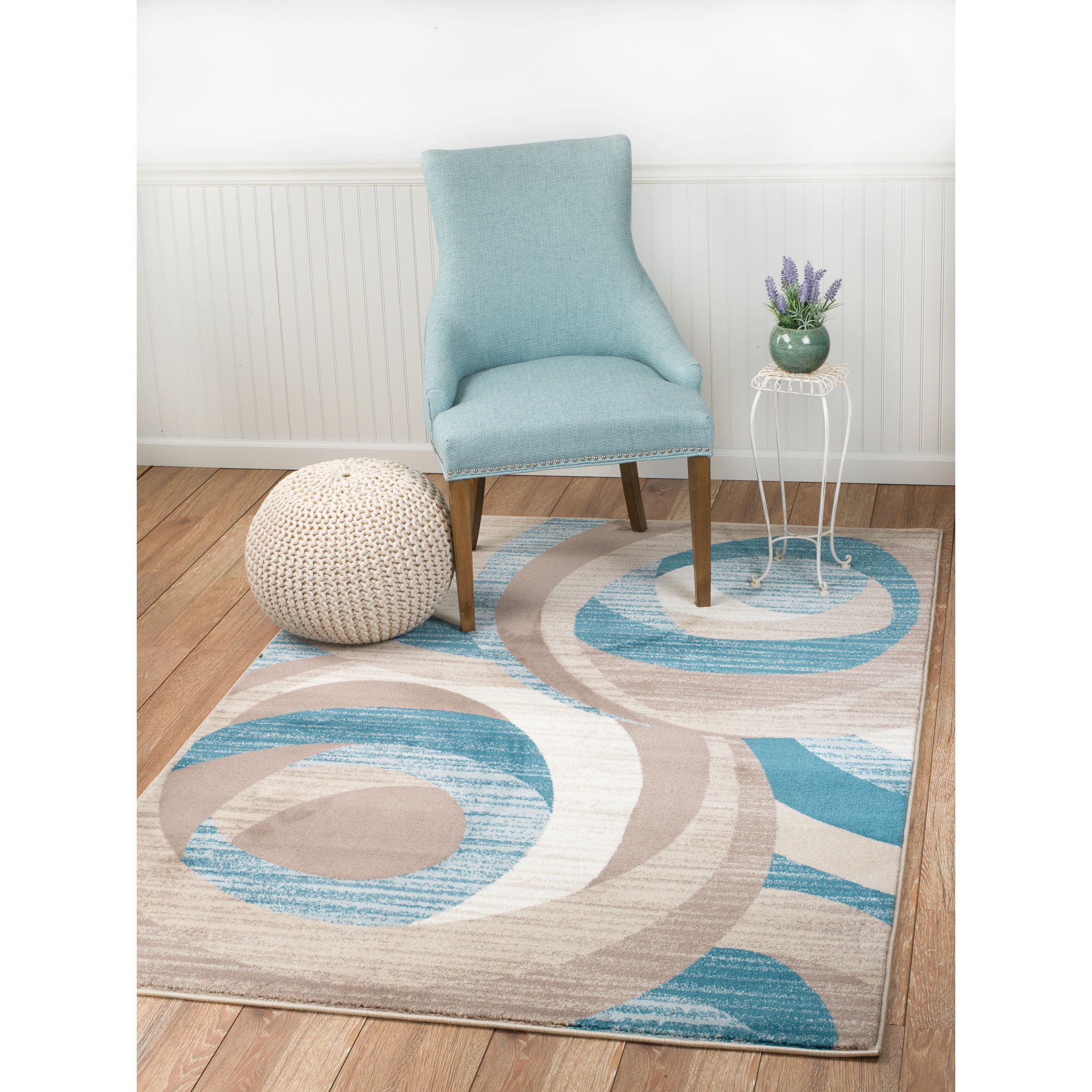 Rug and Decor Inc. Summit Turquoise Area Rug & Reviews Wayfair