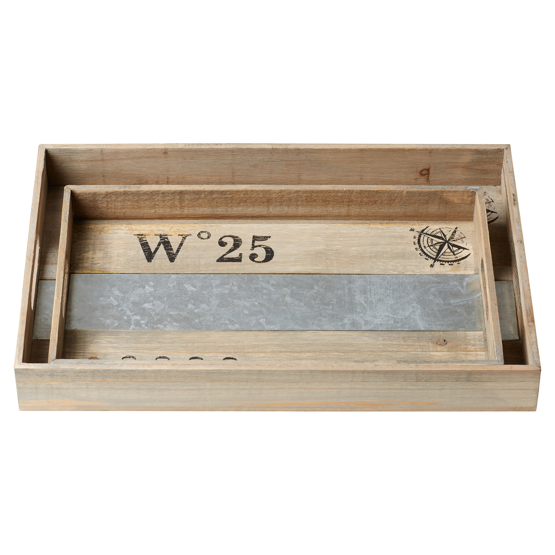 Breakwater Bay 2 Piece Serving Tray Set & Reviews Wayfair