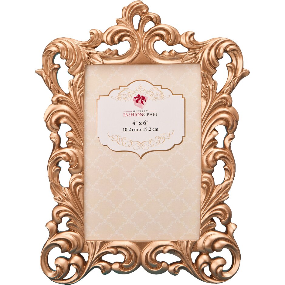 Download FashionCraft Rose Gold Baroque Picture Frame & Reviews | Wayfair