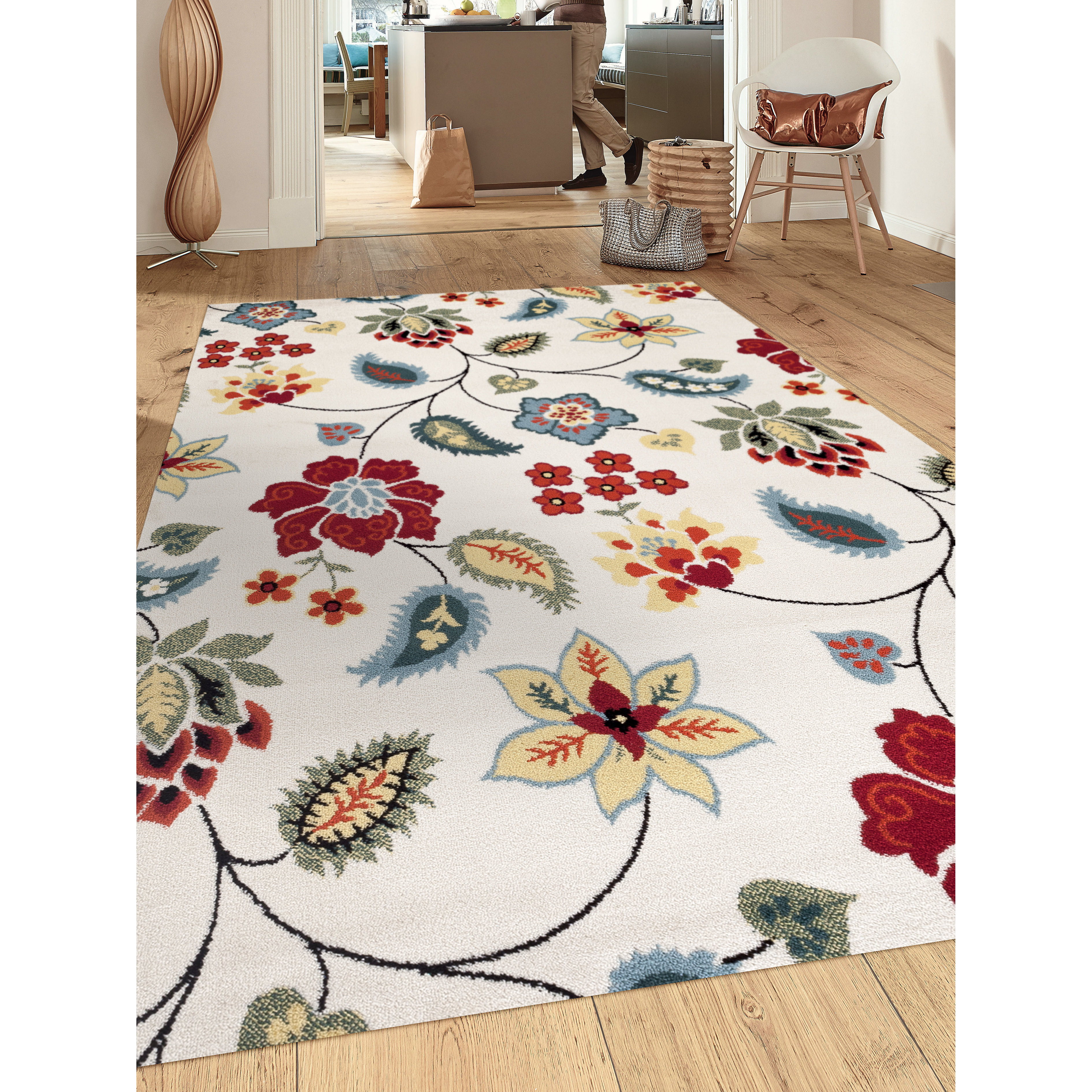 World Rug Gallery Toscana Cream Indoor Area Rug & Reviews Wayfair