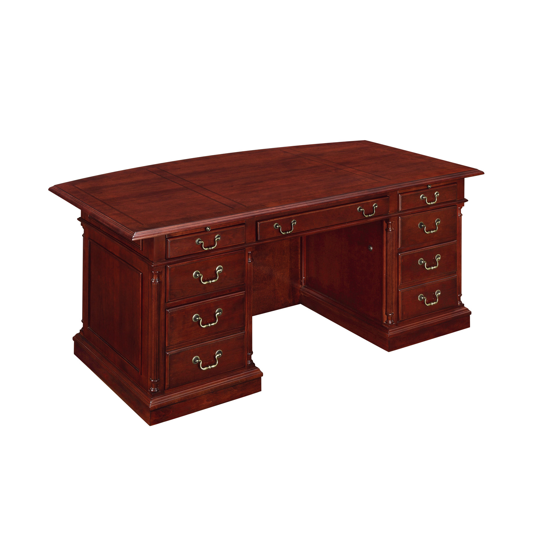 Keswick Bow Front Executive Desk Wayfair