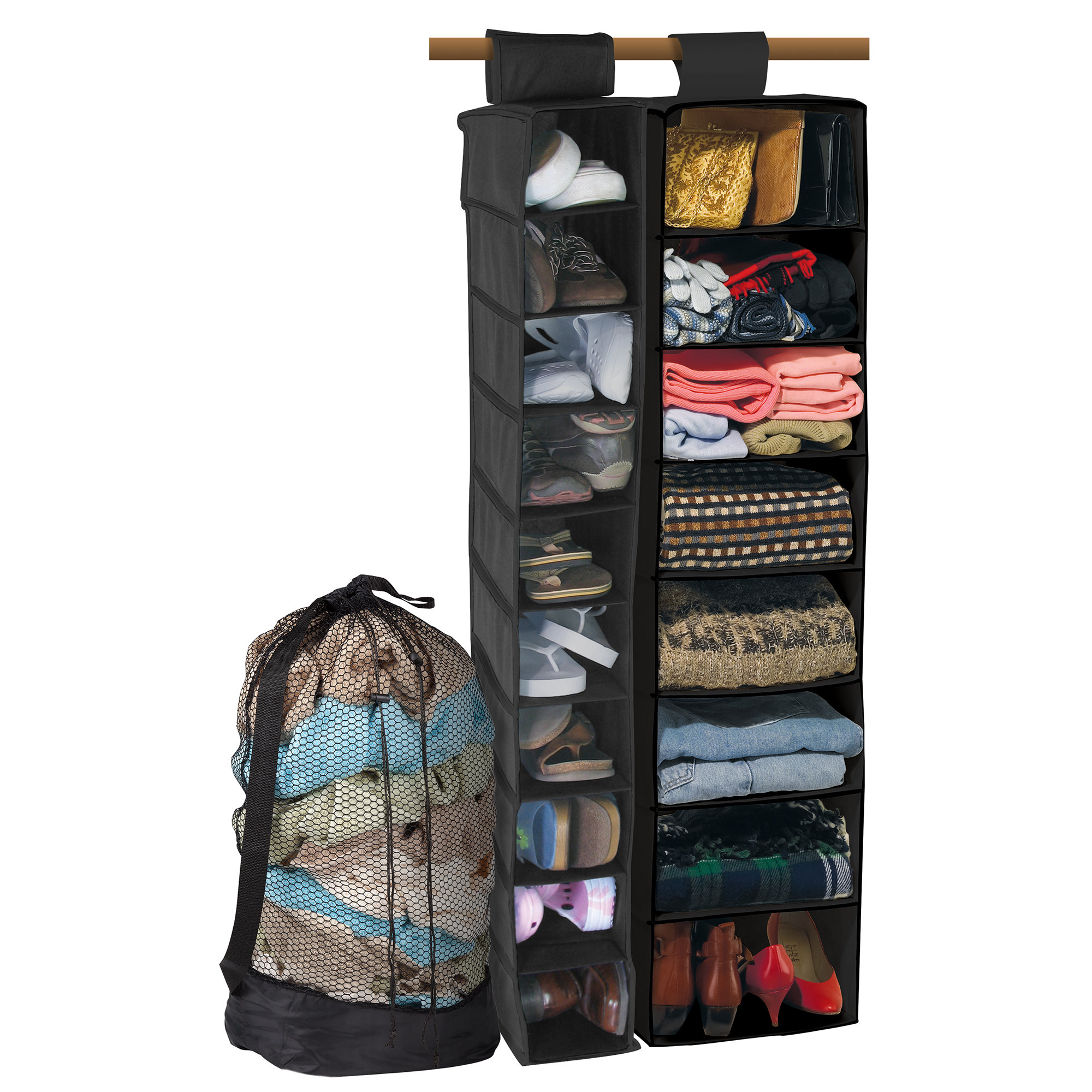 Deep Closet Organizer Combo Wayfair