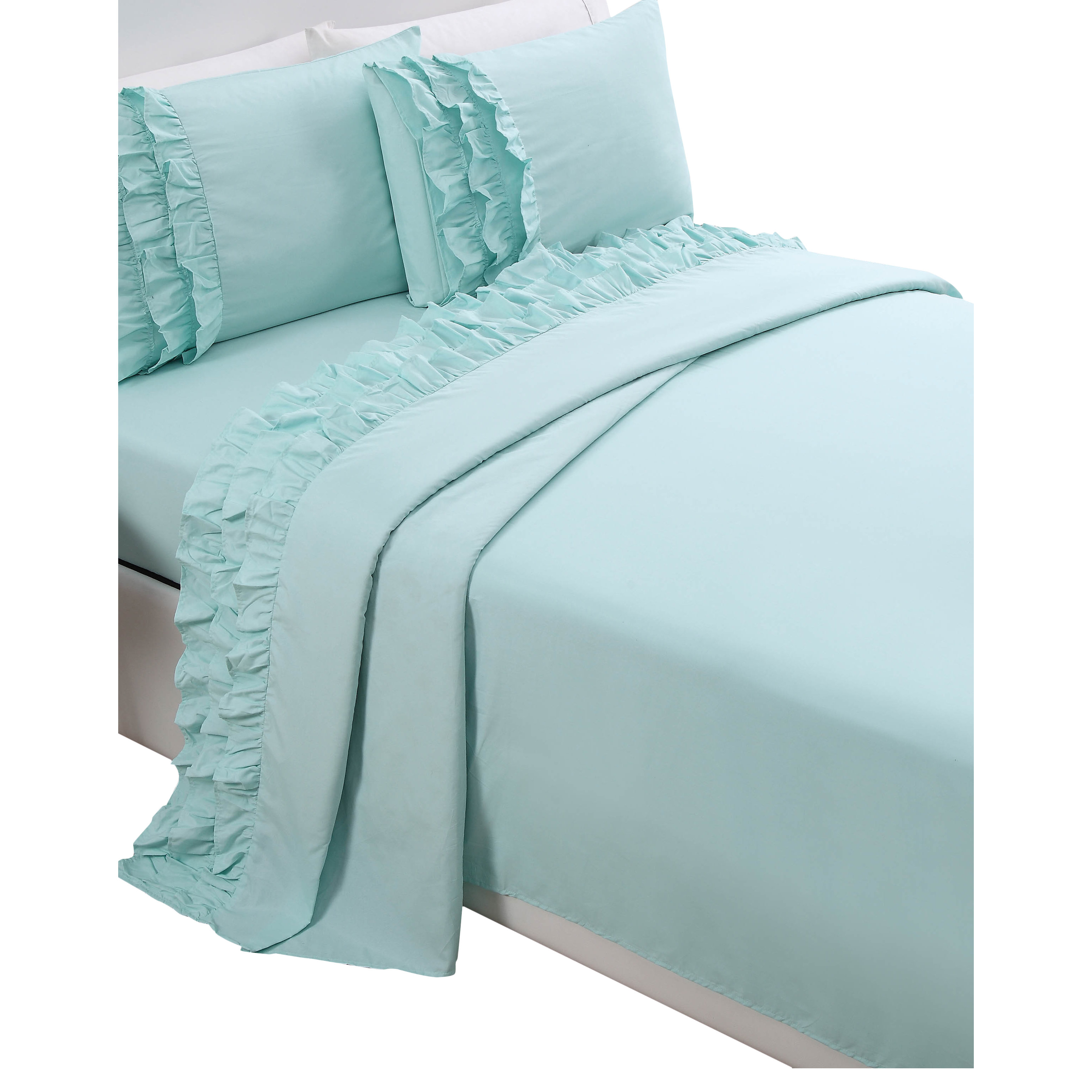 House of Hampton Gillingham Ruffled Sheet Set & Reviews Wayfair