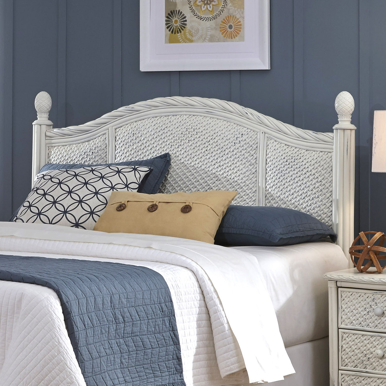 Bay Isle Home Oliver Wood & Wicker Headboard & Reviews Wayfair