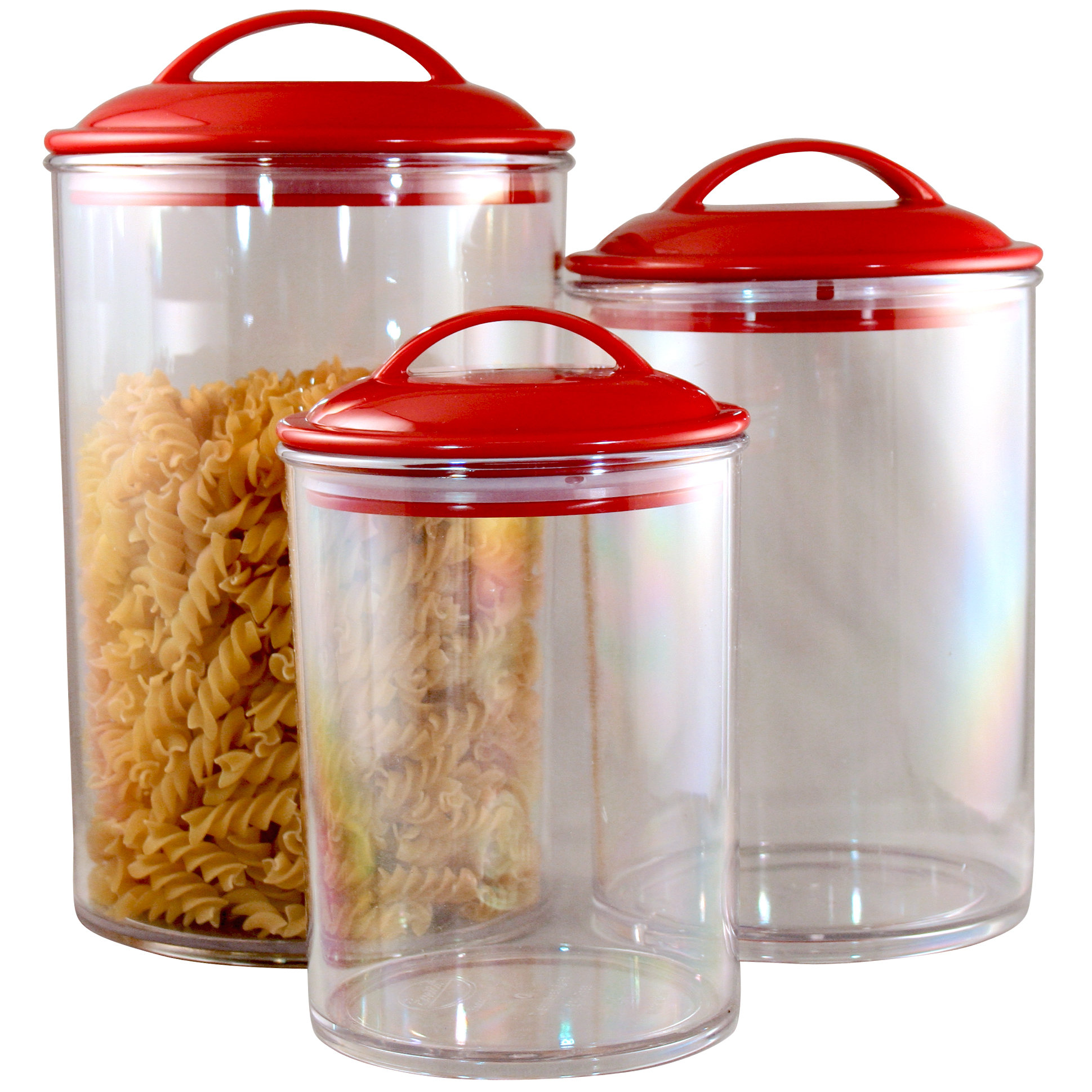 Symple Stuff 3 Piece Acrylic Canister Set & Reviews Wayfair