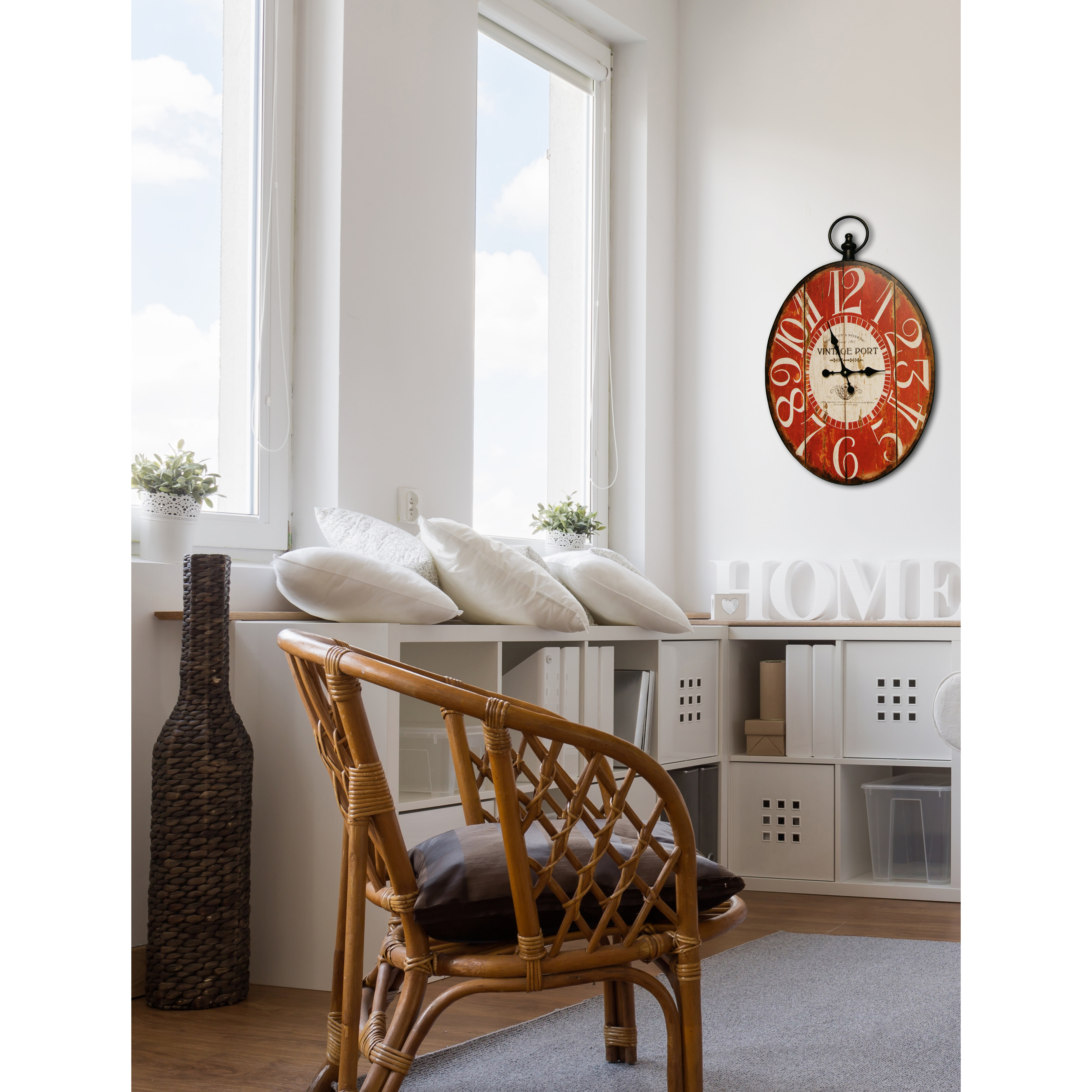 HDC International Oval Big Numbers Clock & Reviews Wayfair