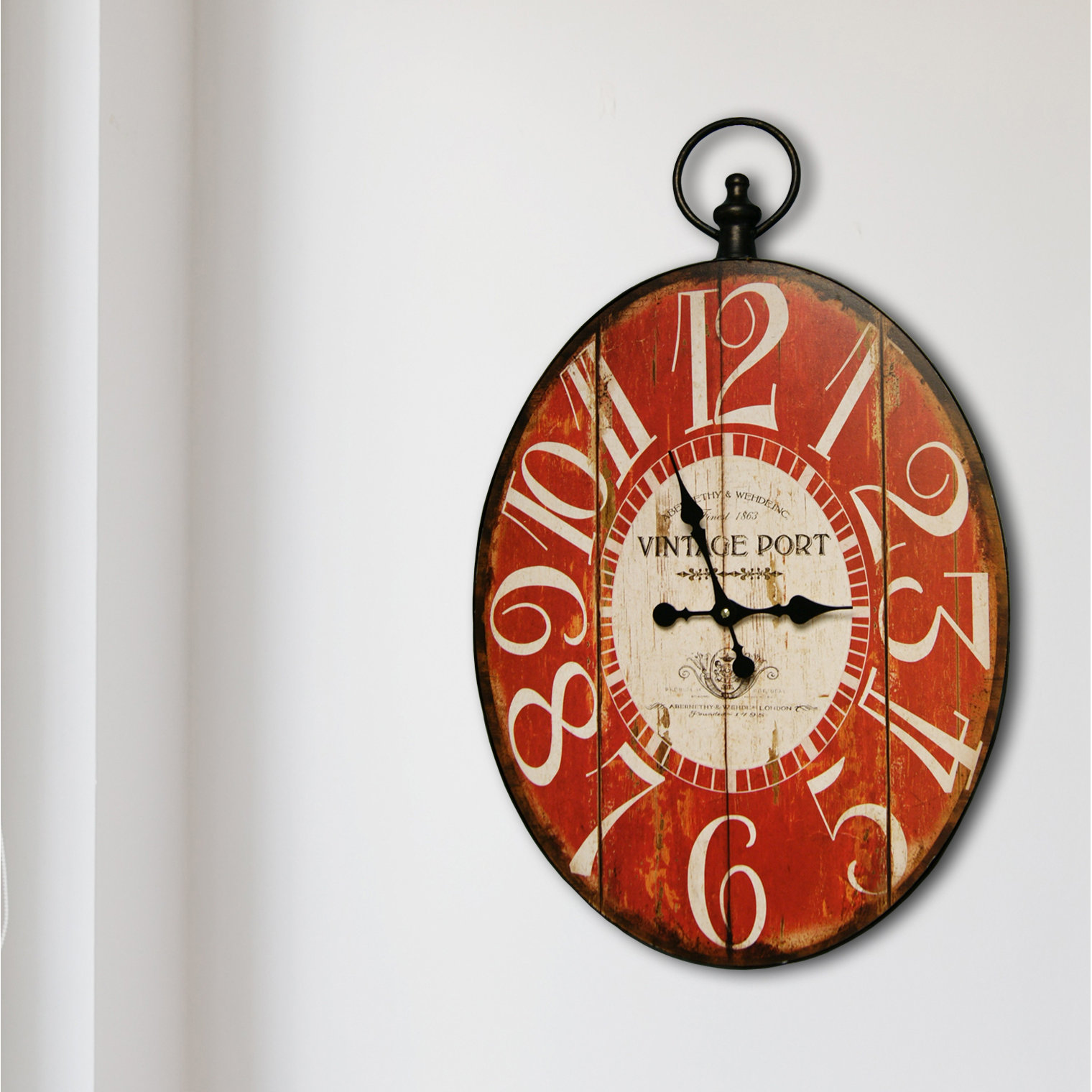 HDC International Oval Big Numbers Clock & Reviews Wayfair