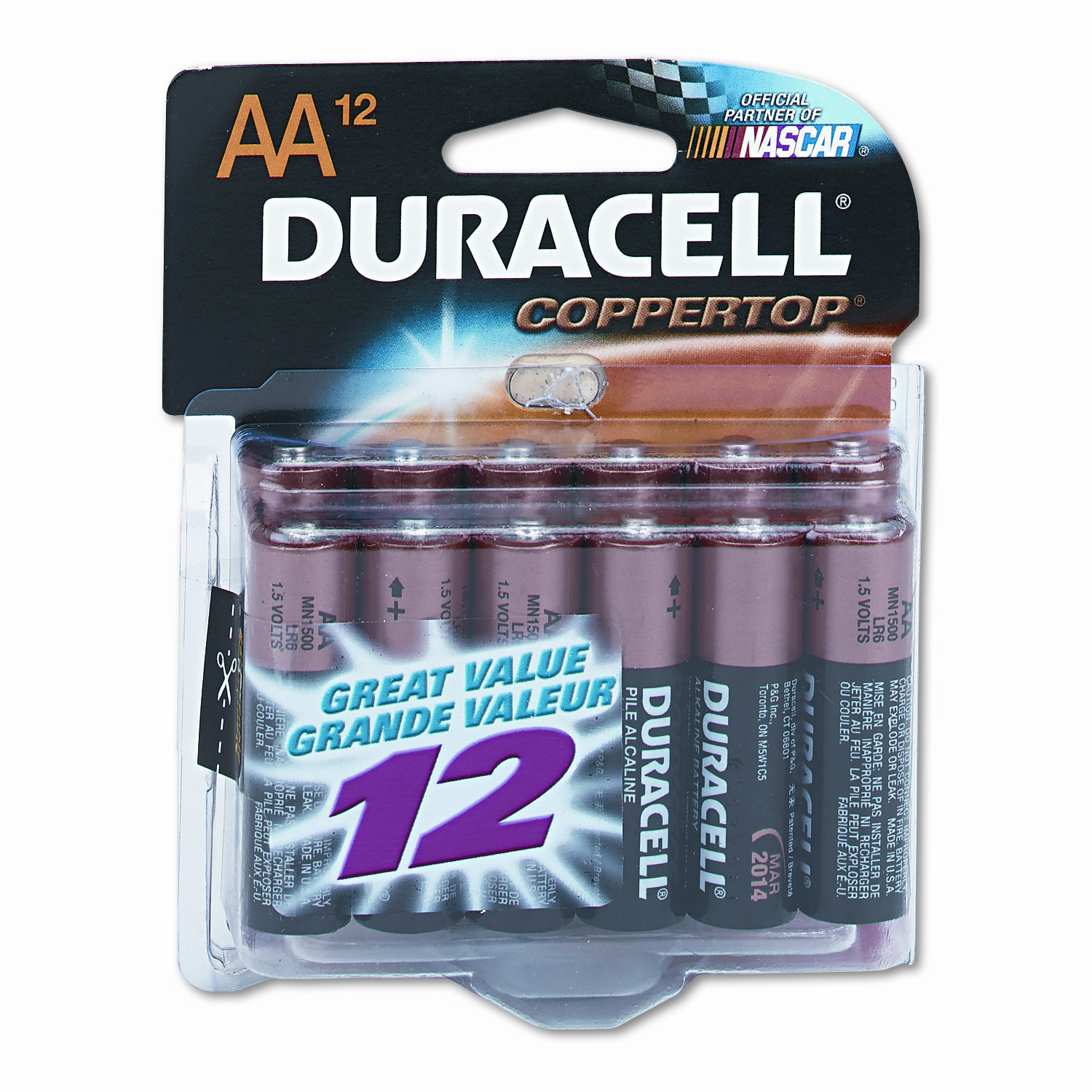 Duracell Coppertop Alkaline Batteries, AA, 12/pack & Reviews Wayfair