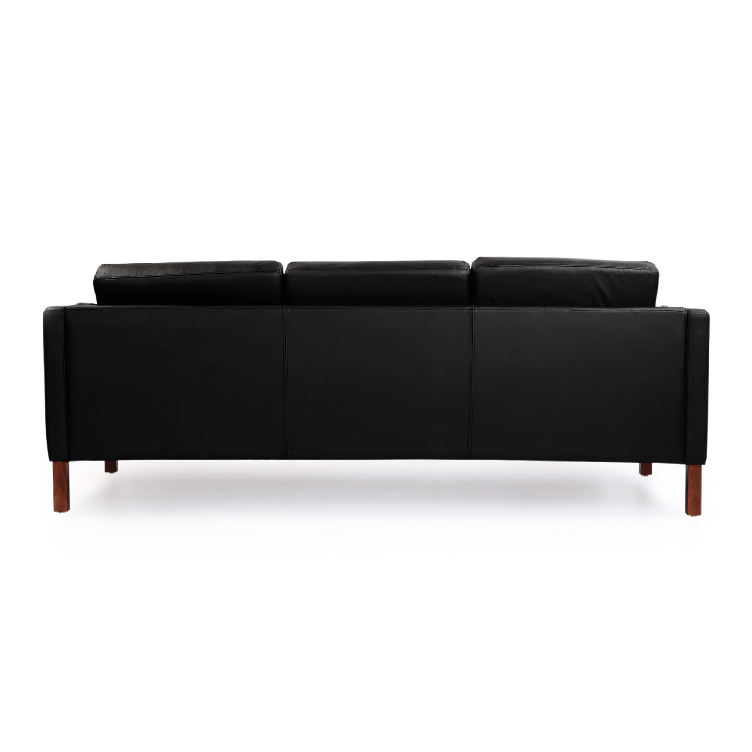 Monroe Mid Century Modern Leather Sofa Wayfair