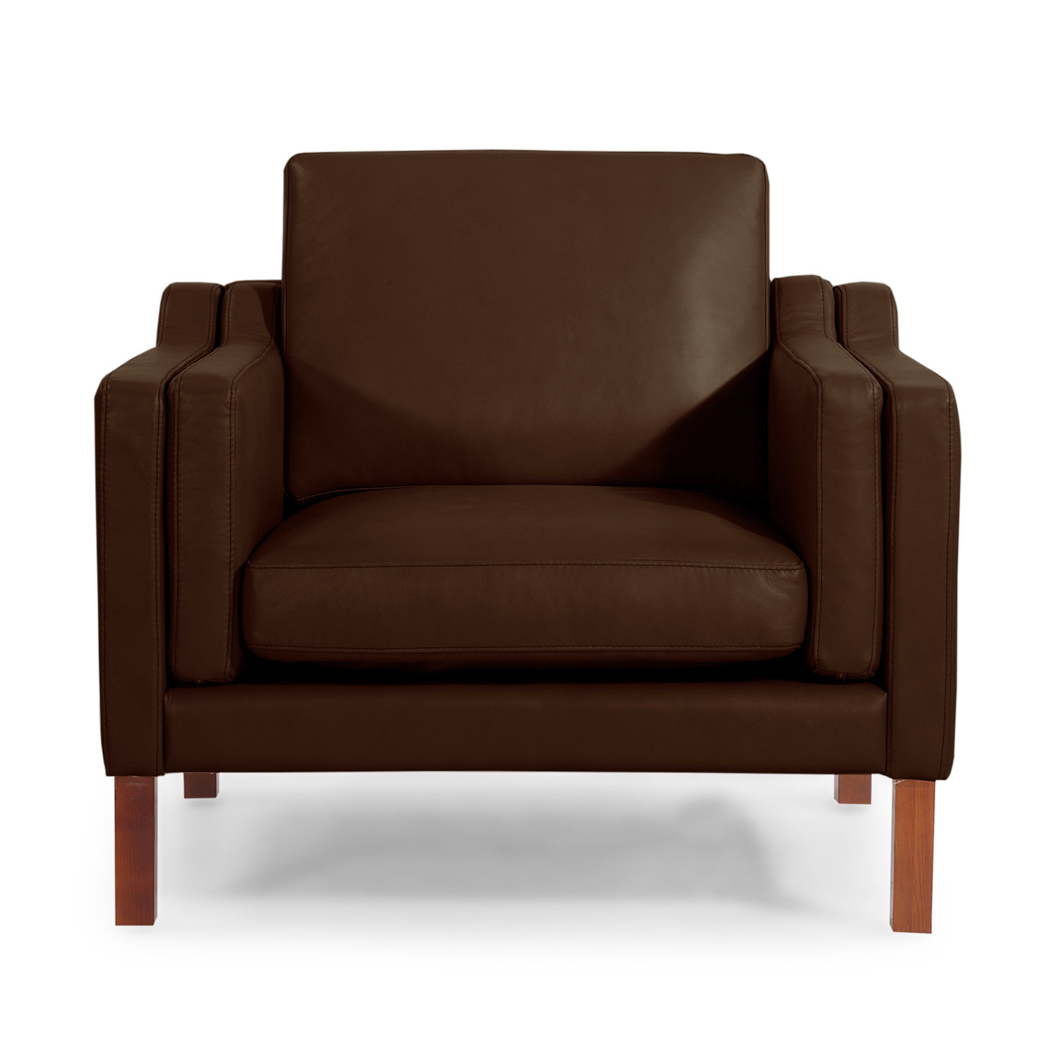 Kardiel Monroe Mid Century Modern Leather Guest Chair & Reviews Wayfair