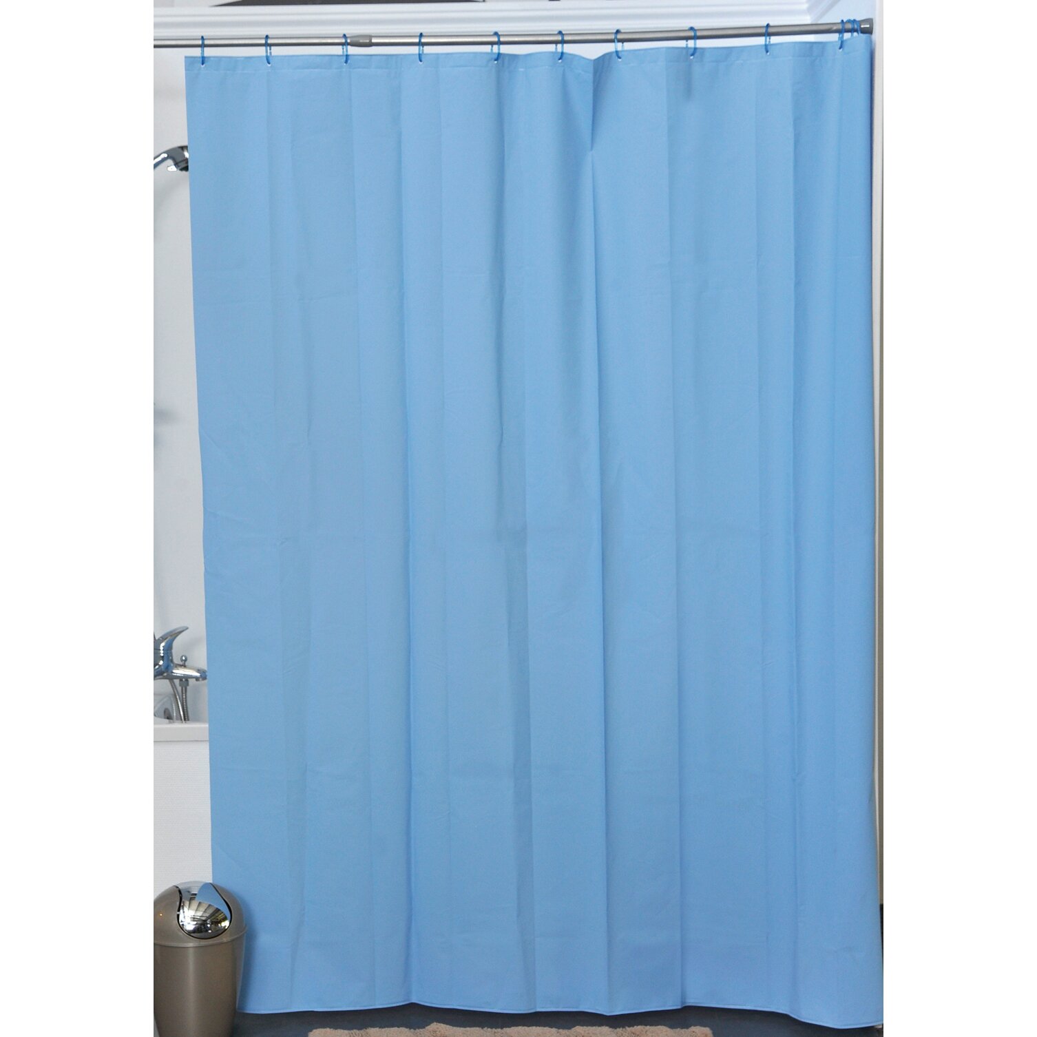 Eva Solid Shower Curtain | Wayfair