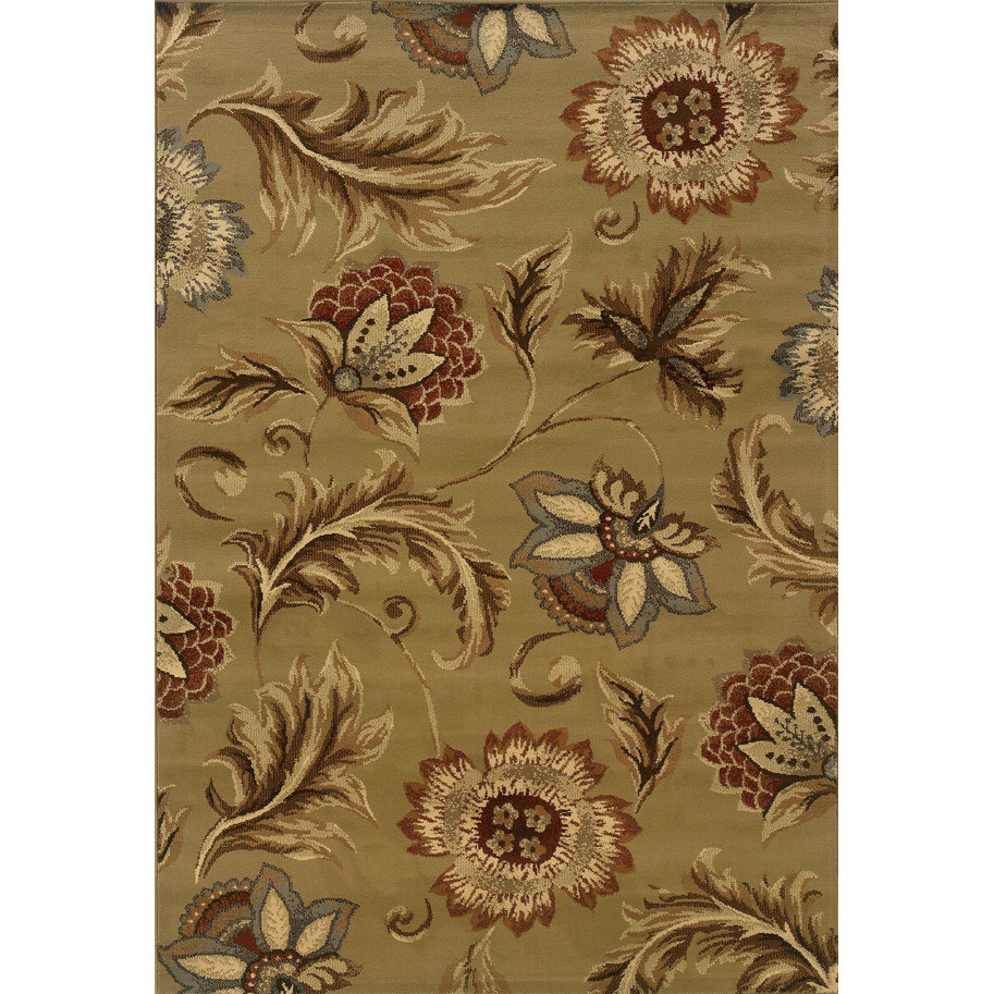 Threadbind Sevilla Tan/Gold Area Rug & Reviews Wayfair