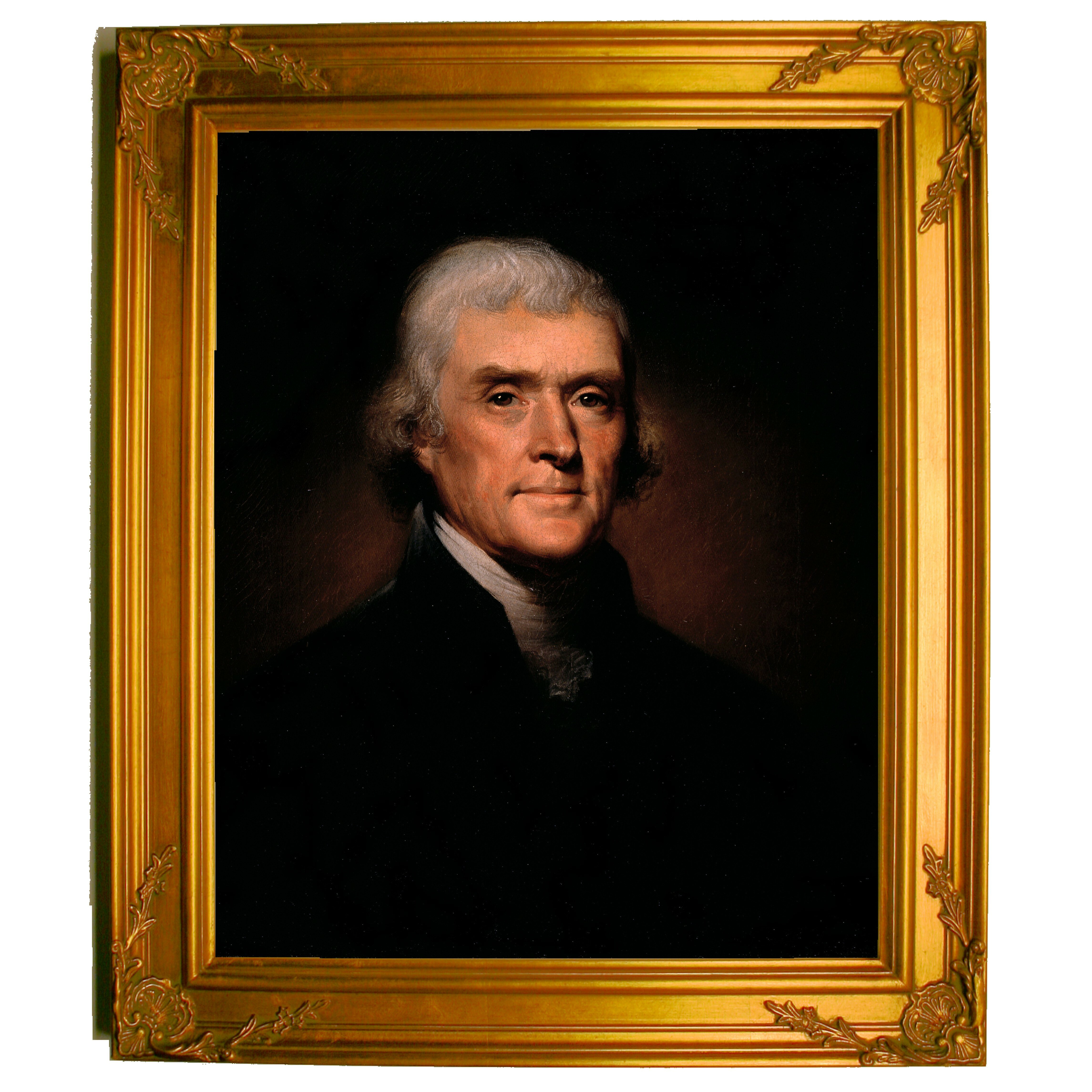 Thomas Jefferson 1800 By Rembrandt Peale Framed Painting Print Wayfair