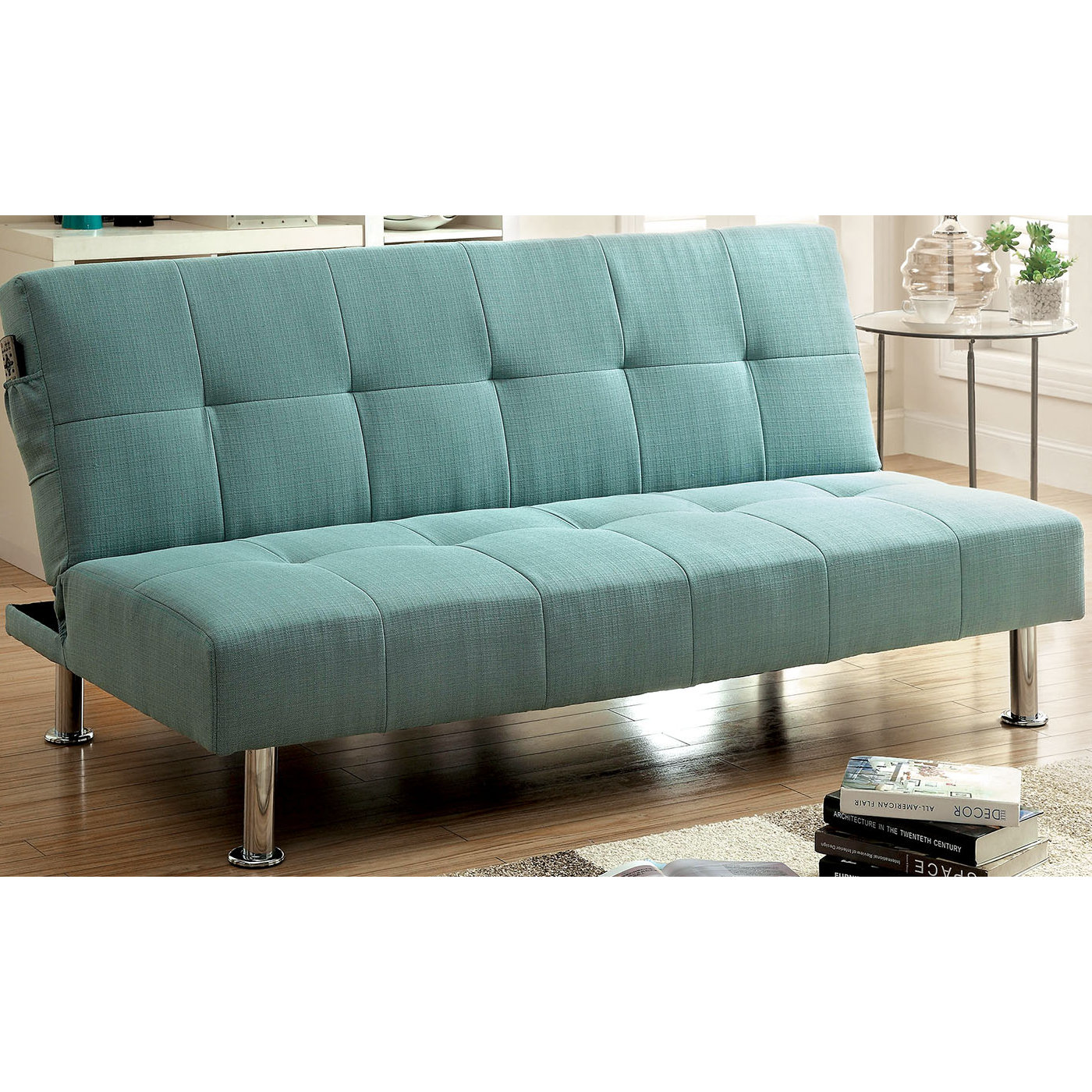 Tufted Futon Convertible Sofa Wayfair