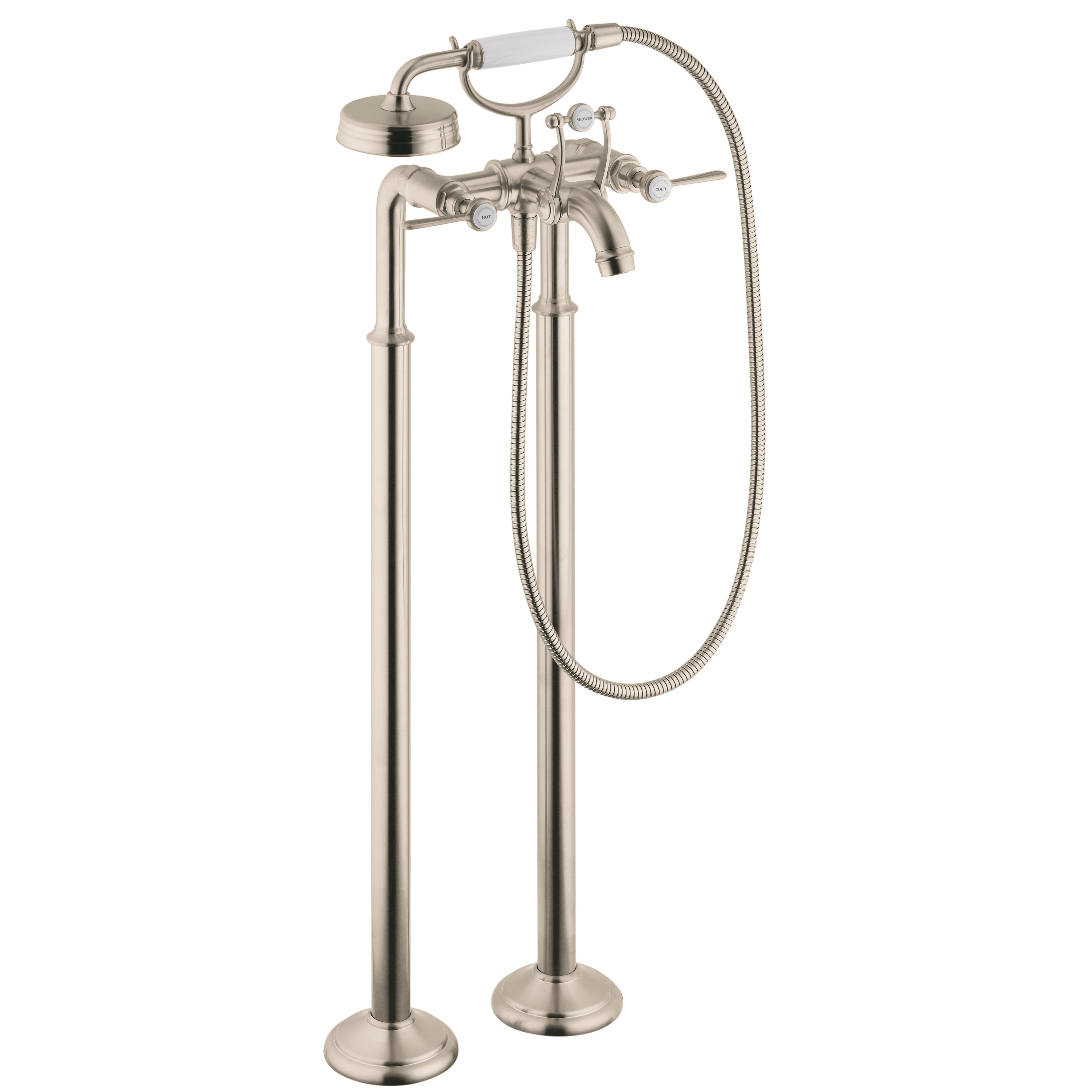 Axor Montreux Two Handle Floor Mounted Freestanding Tub Filler Wayfair