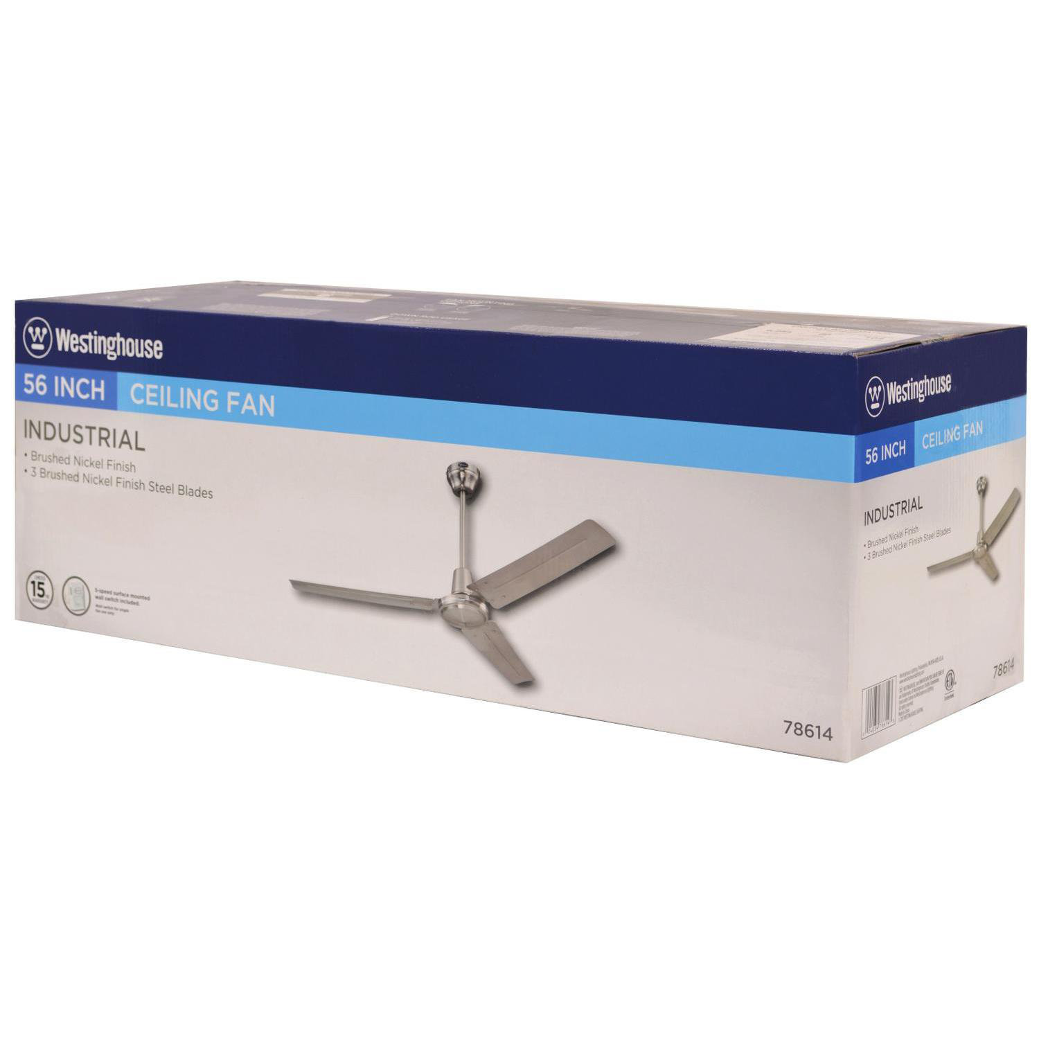 Westinghouse Lighting 56" 3 Blade Industrial Ceiling Fan & Reviews