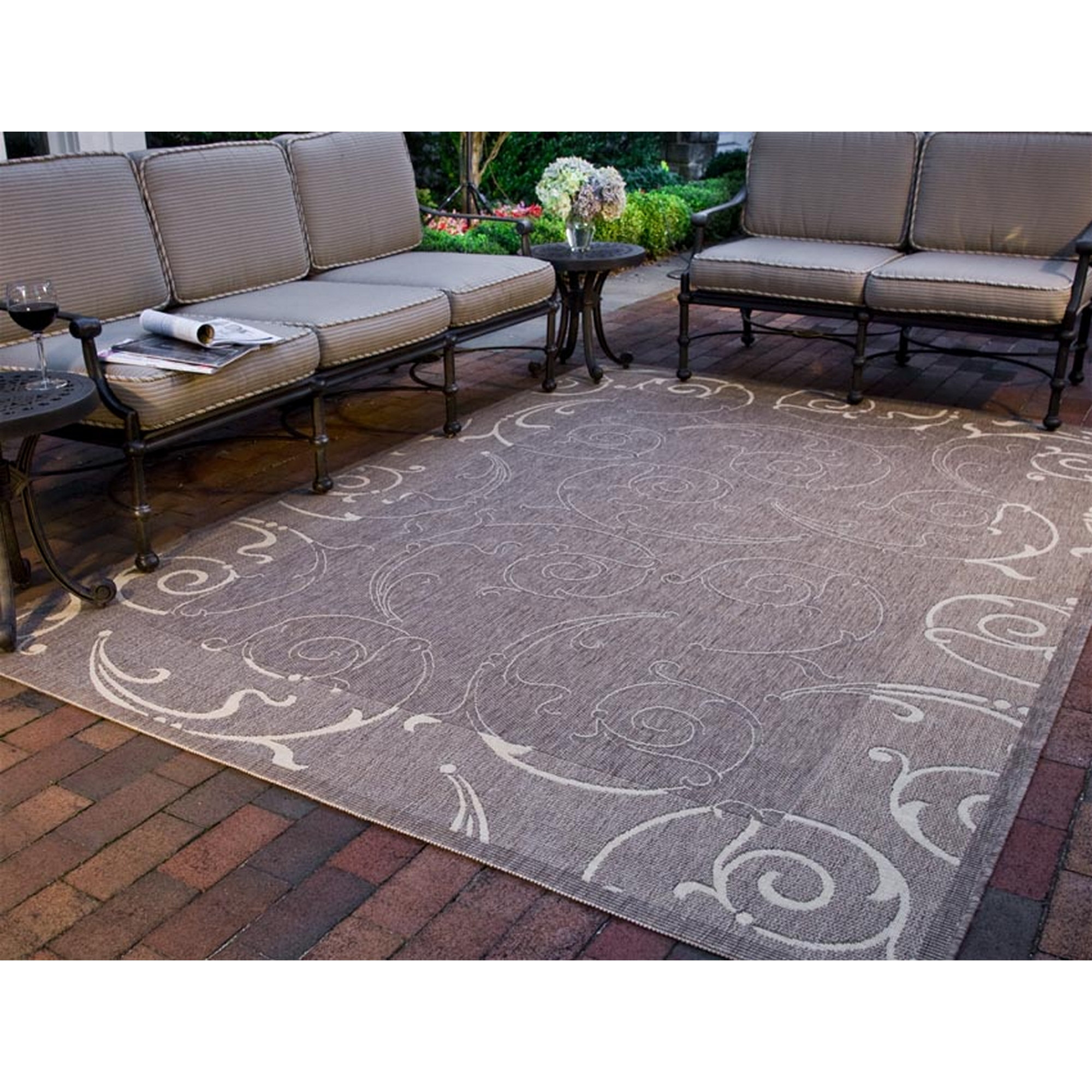 Safavieh Courtyard Brown & Natural Outdoor Area Rug & Reviews Wayfair