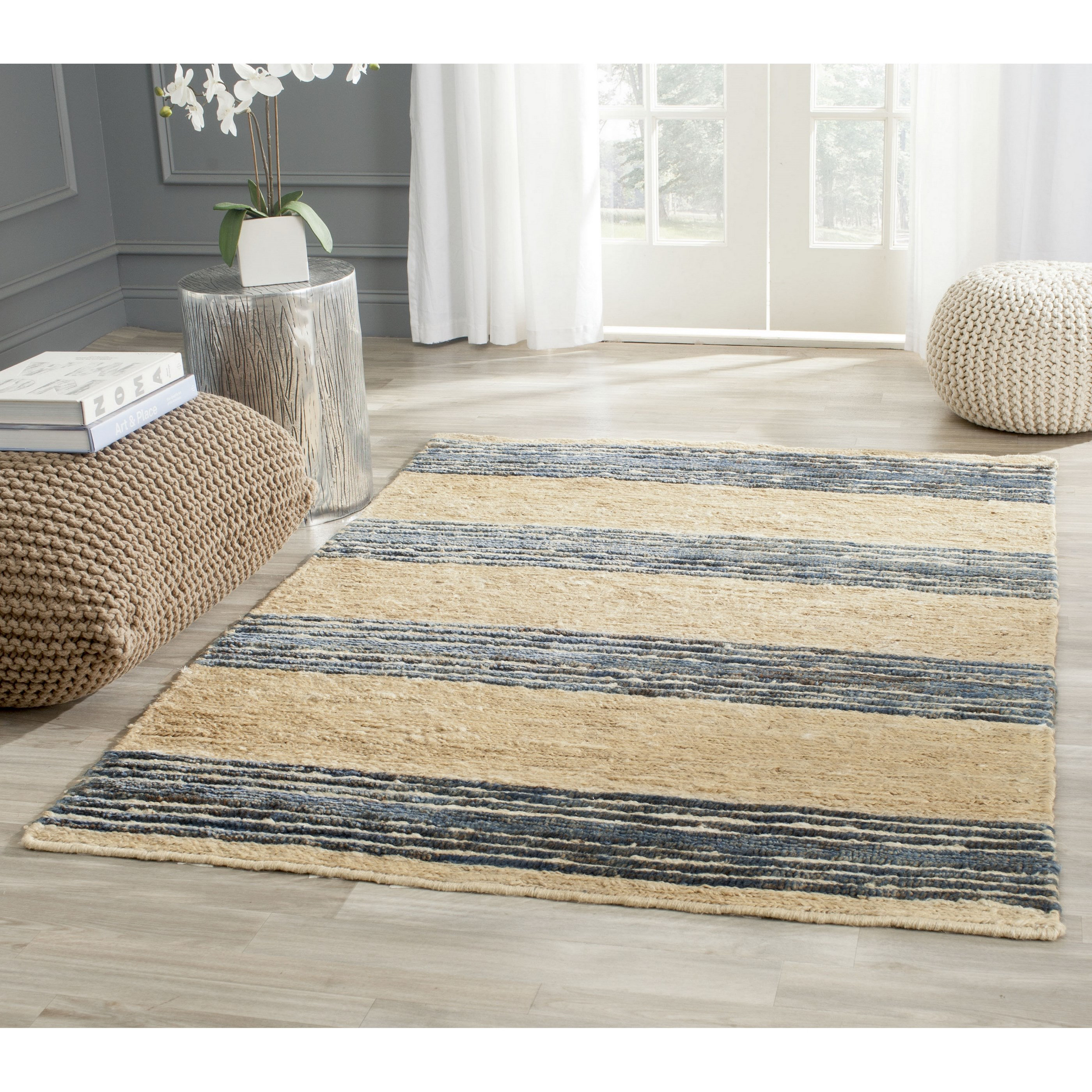 Bohemian Natural/Blue Area Rug Wayfair