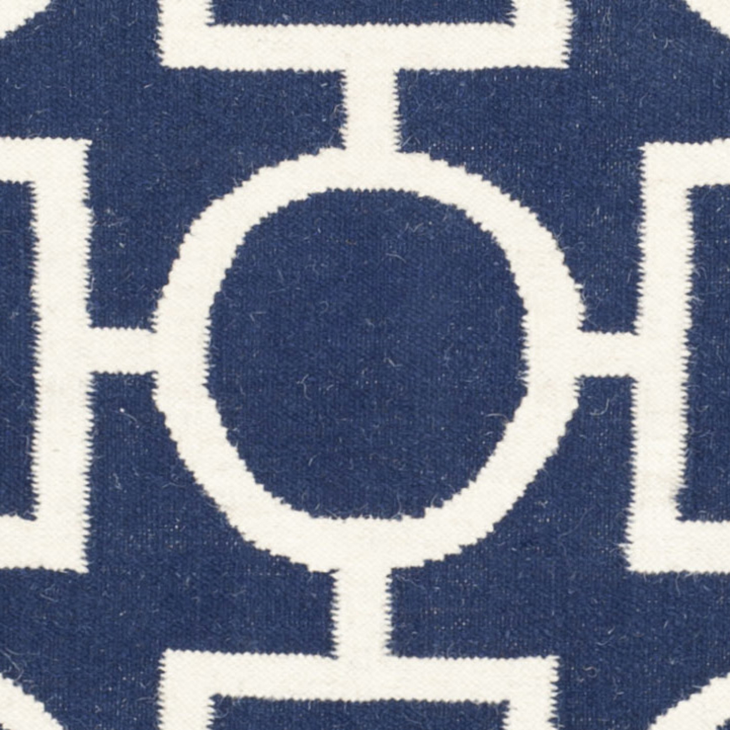 Dhurries Navy & White Area Rug Wayfair
