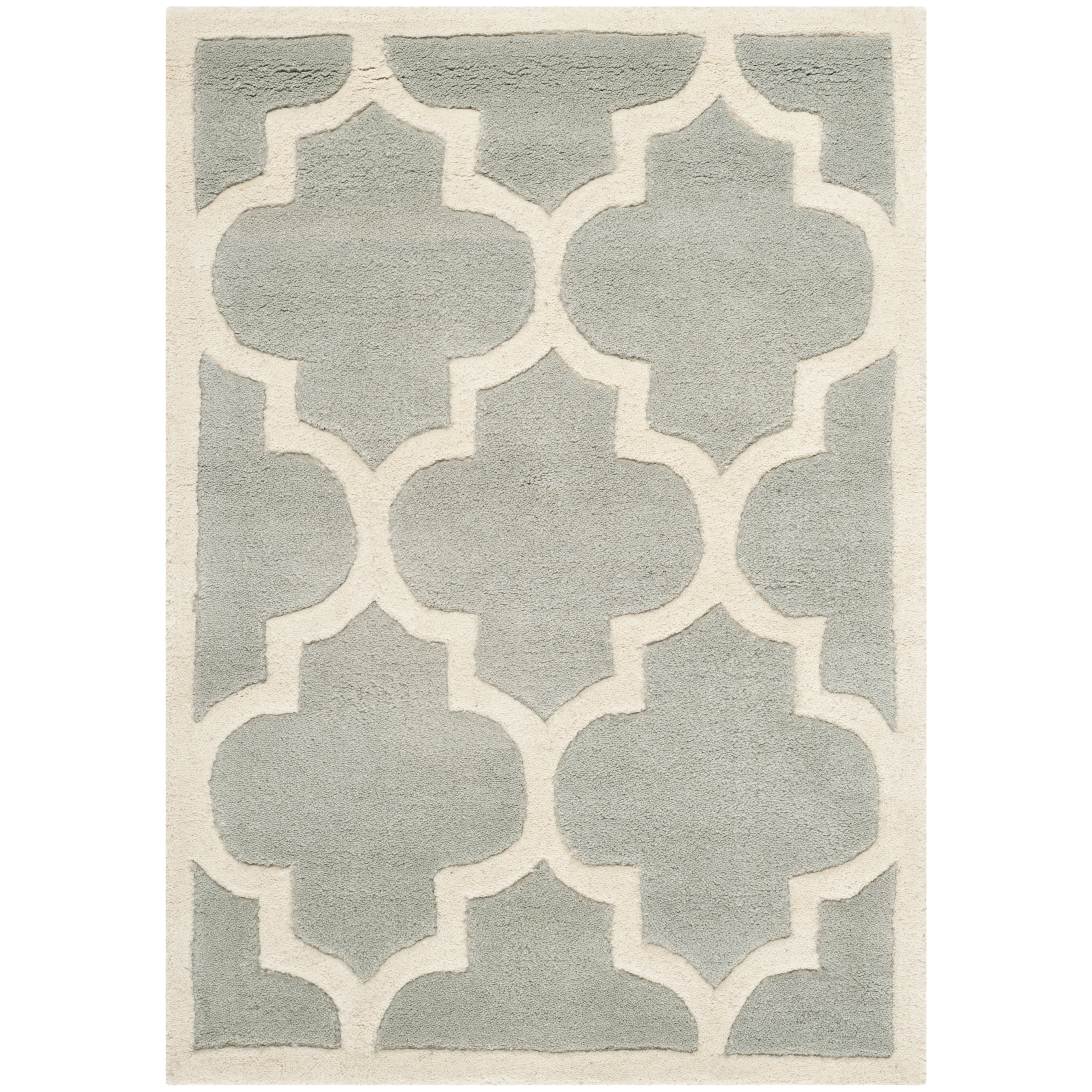 Safavieh Chatham Grey / Ivory Moroccan Rug & Reviews | Wayfair