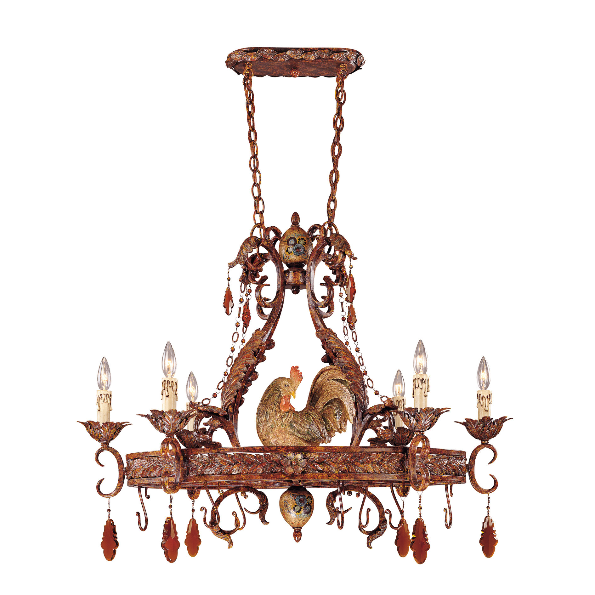 Clyde Chandelier Pot Rack with 6 Light Wayfair