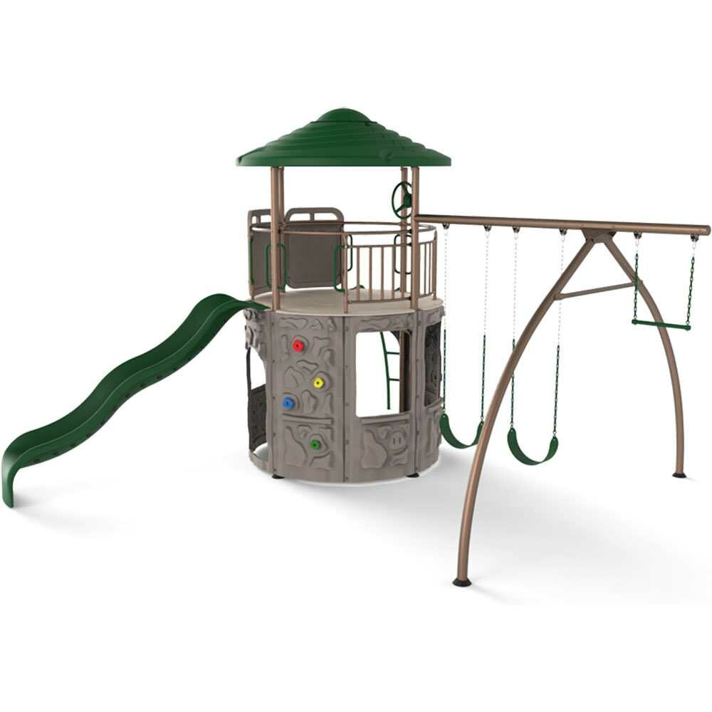 Lifetime Adventure Tower Swing Set And Reviews Wayfair