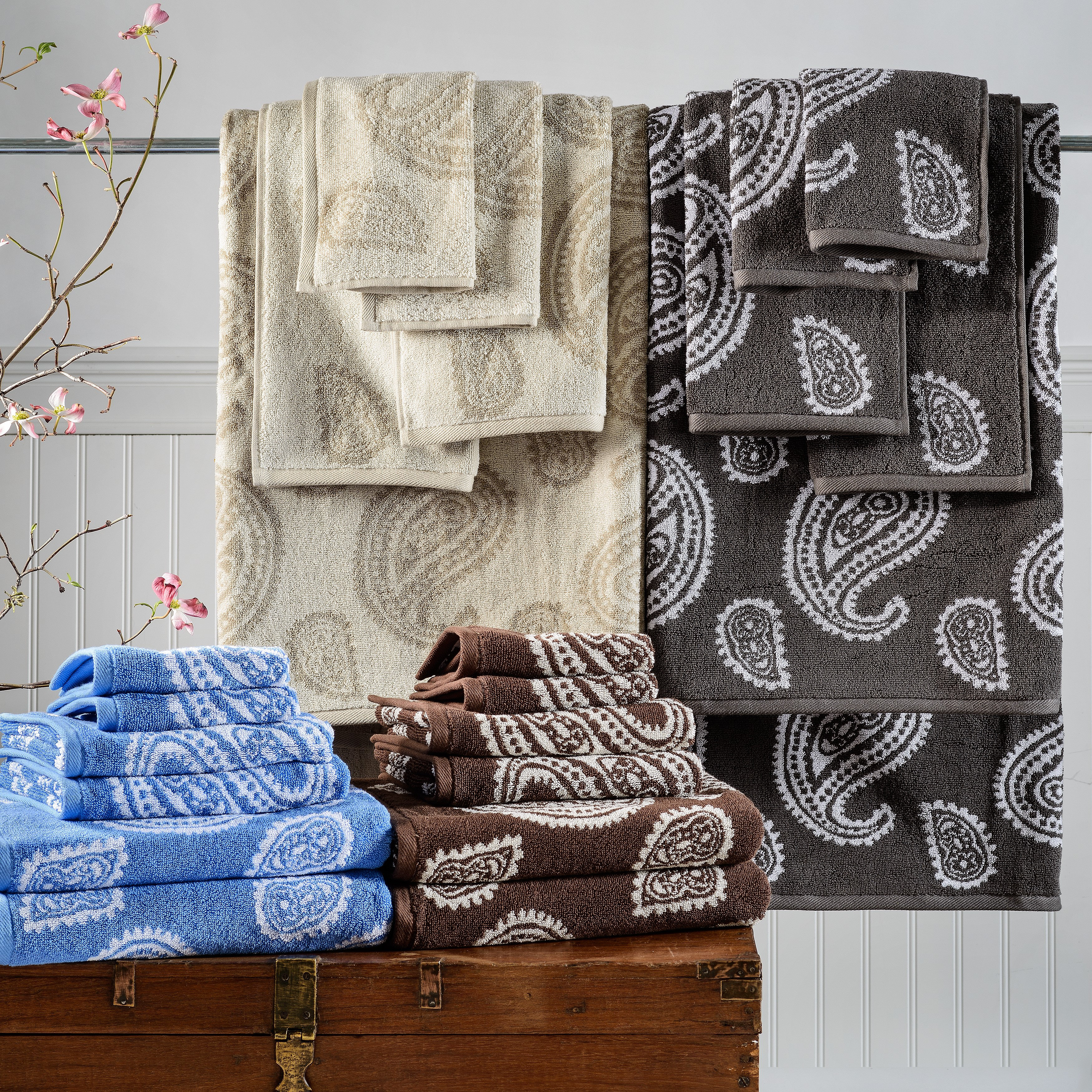 Simple Luxury Superior Paisley 6 Piece Towel Set & Reviews Wayfair