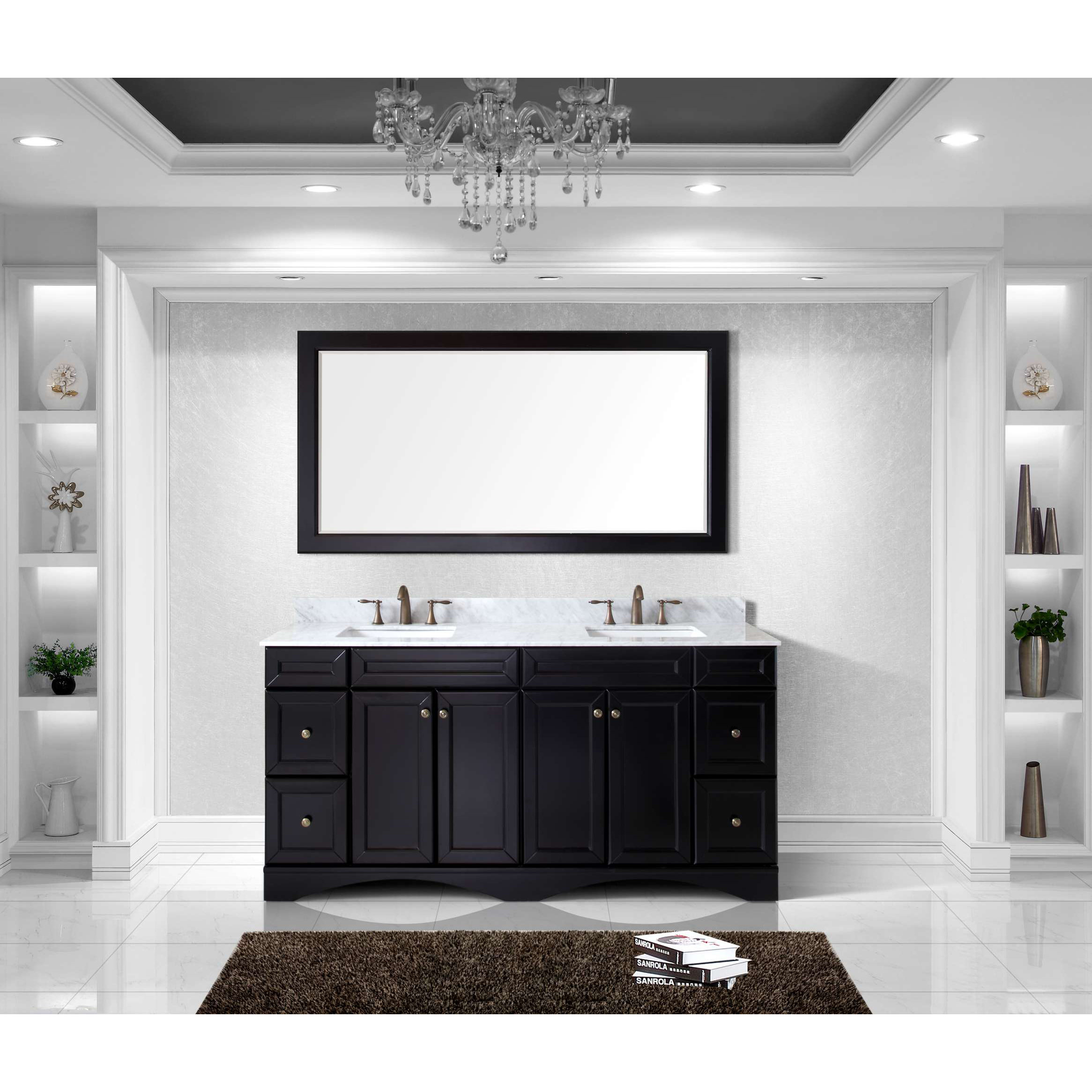 Virtu Talisa 72quot; Double Bathroom Vanity Set with Mirror amp; Reviews 