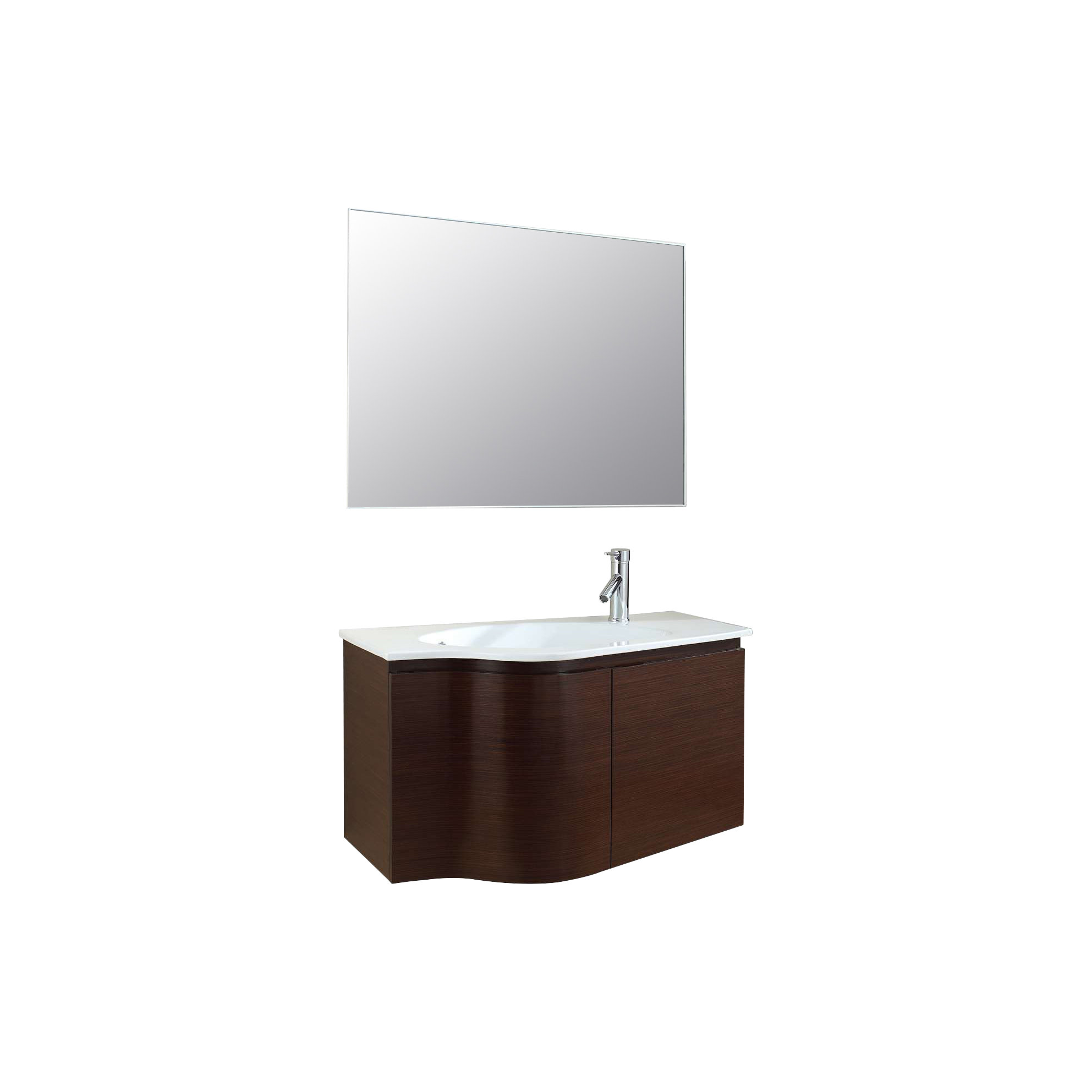  quot; Single Floating Bathroom Vanity Set with Mirror amp; Reviews  Wa