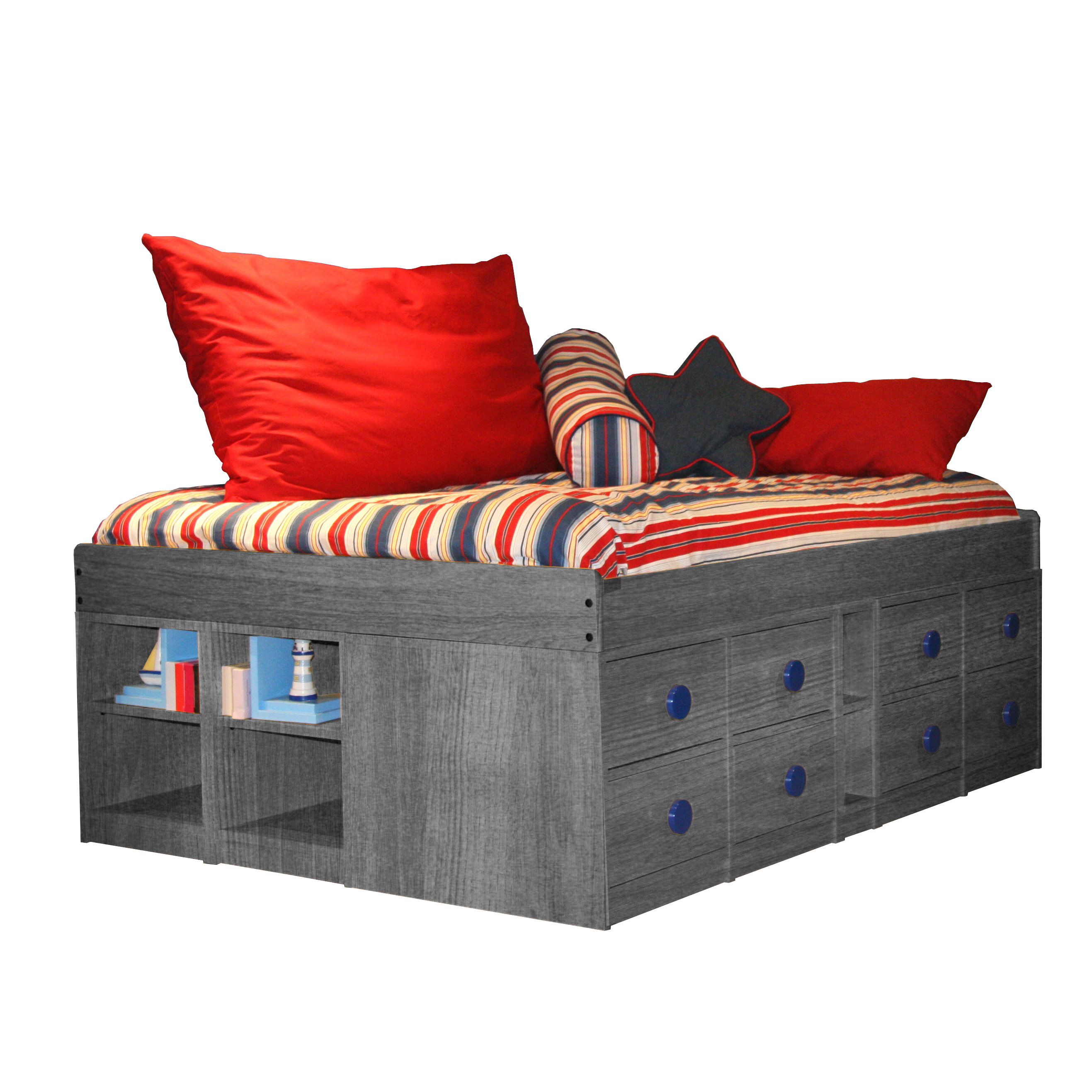 Sierra Jr Captain Bed with Storage Wayfair