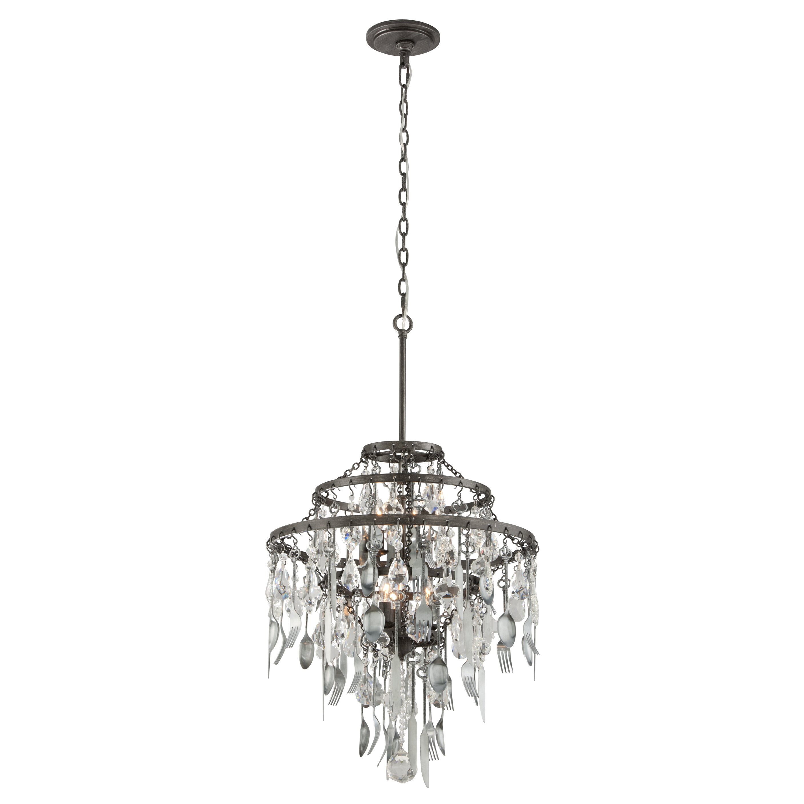 Troy Lighting Bistro 6 Light Crystal Chandelier And Reviews Wayfair