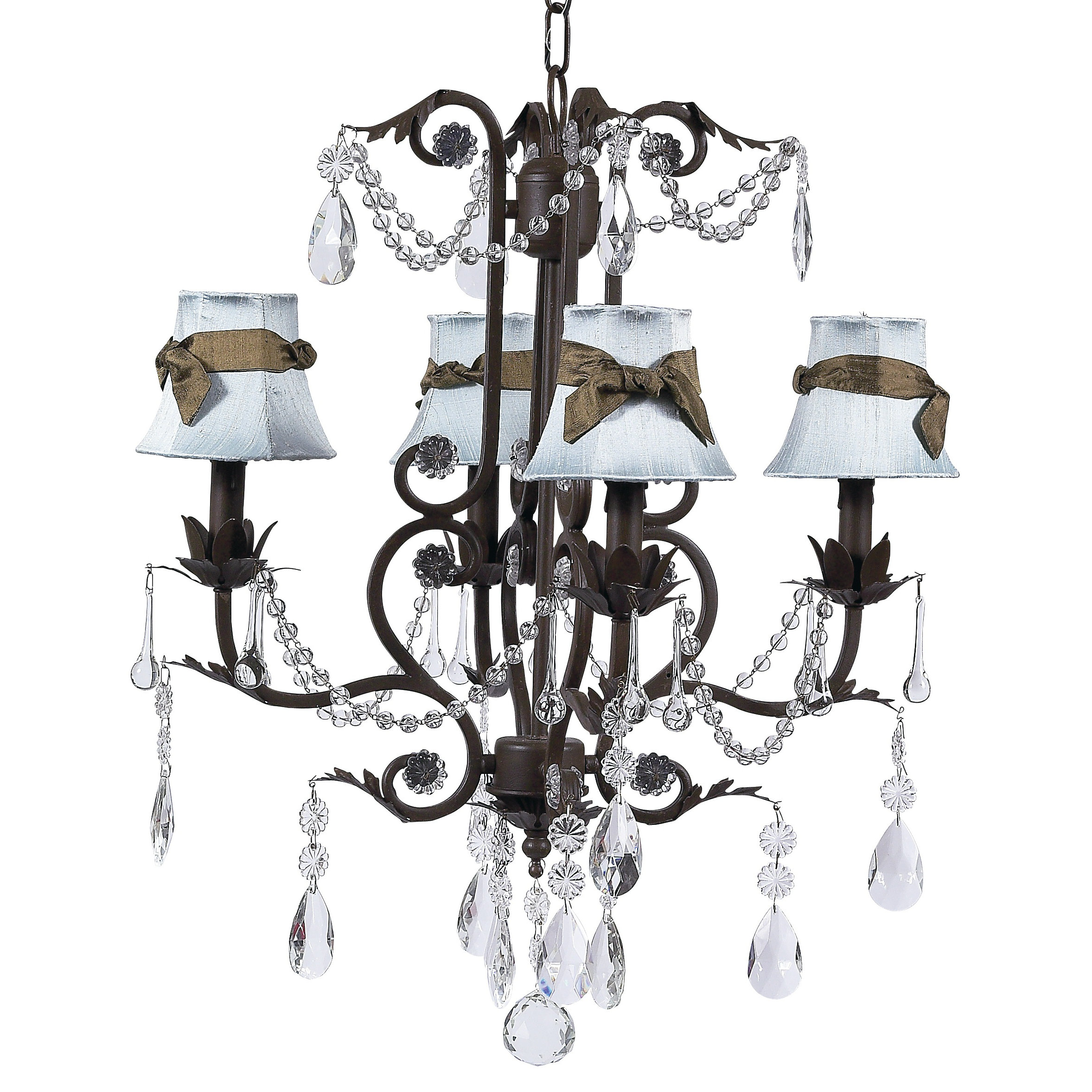 Jubilee Collection Valentino 4 Light Chandelier with Hourglass Shade
