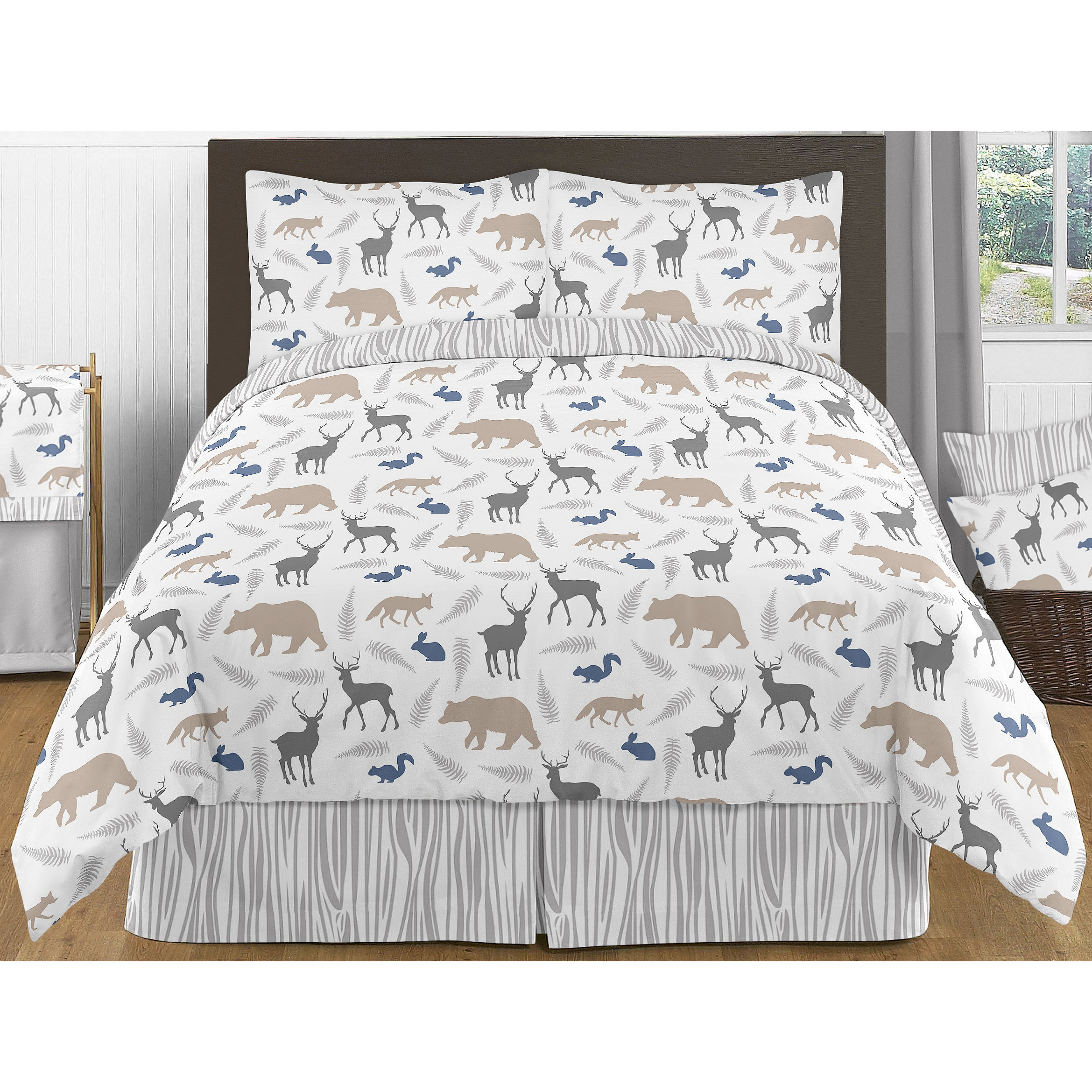 Woodland Animals 3 Piece Full/Queen Comforter Set Wayfair