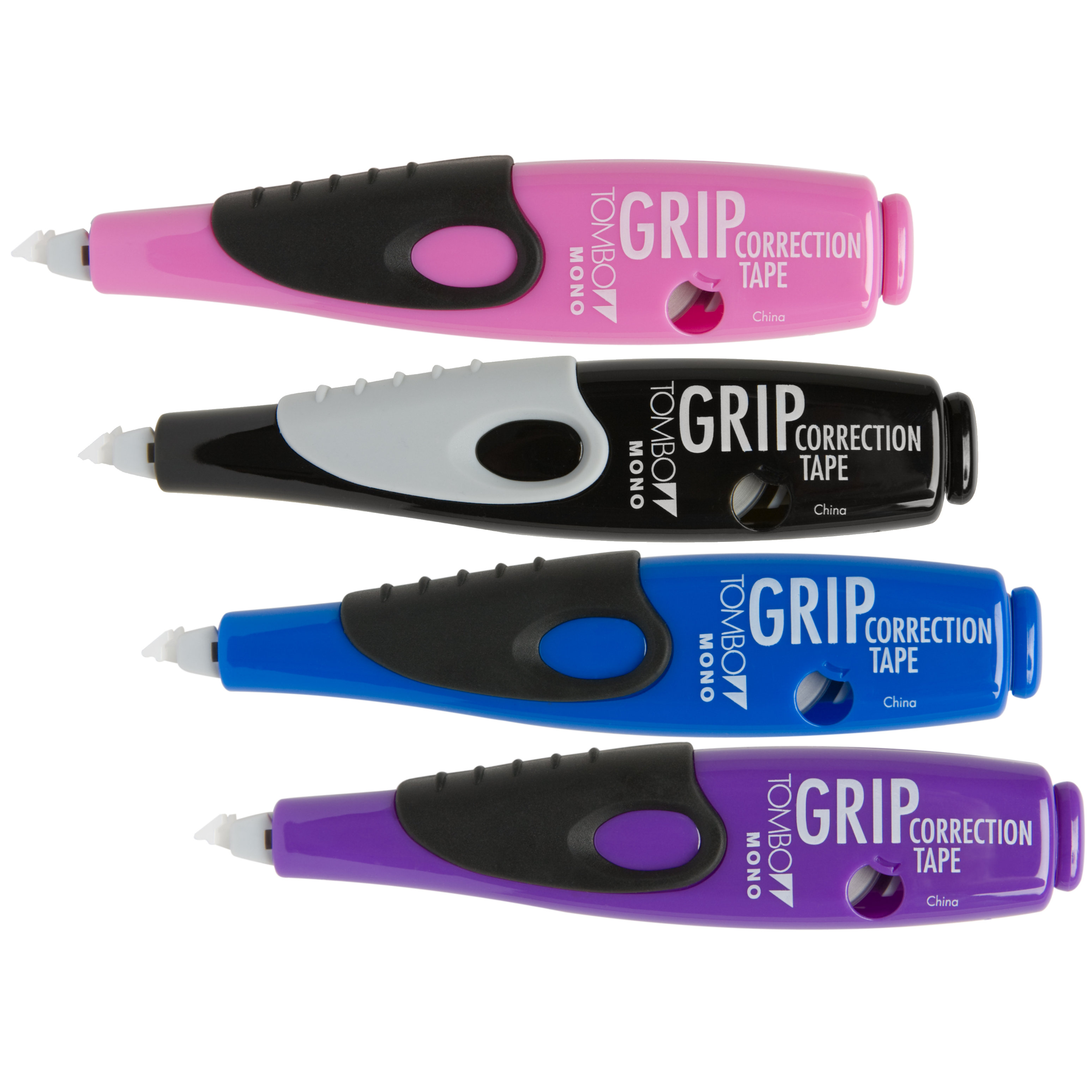 Mono Retractable Pen Style Correction Tape, Assorted Colors (4Pack
