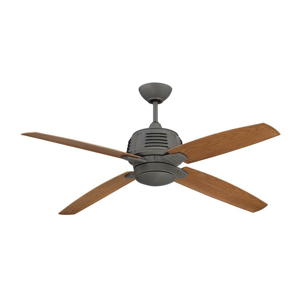 52" Louver 4 Blade Ceiling Fan with Remote Wayfair