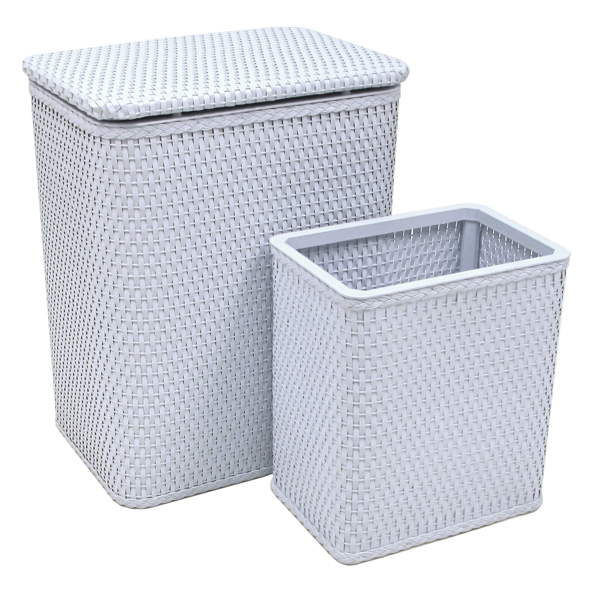 Redmon for Kids Chelsea Wicker Nursery Hamper and Matching Wastebasket