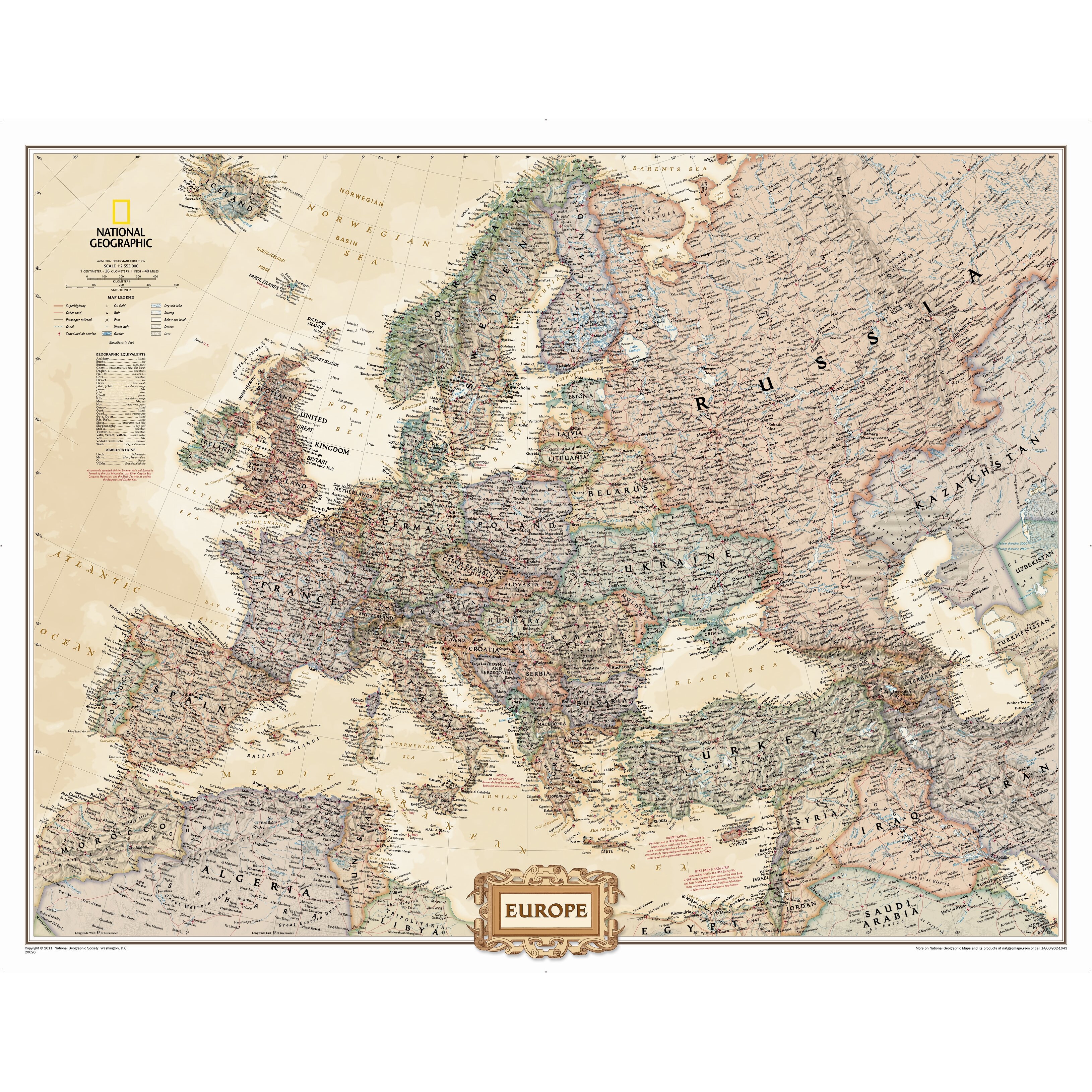 Europe Executive Mural Map | Wayfair