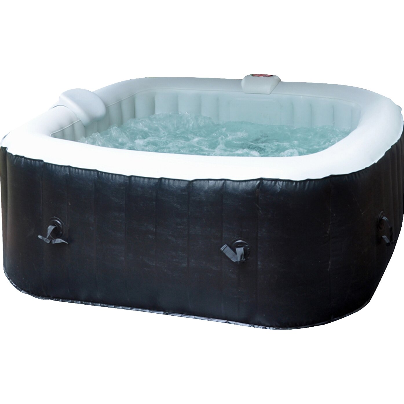 Lifesmart Aquaspa 4 Person 90-Jet Portable Square Spa & Reviews | Wayfair