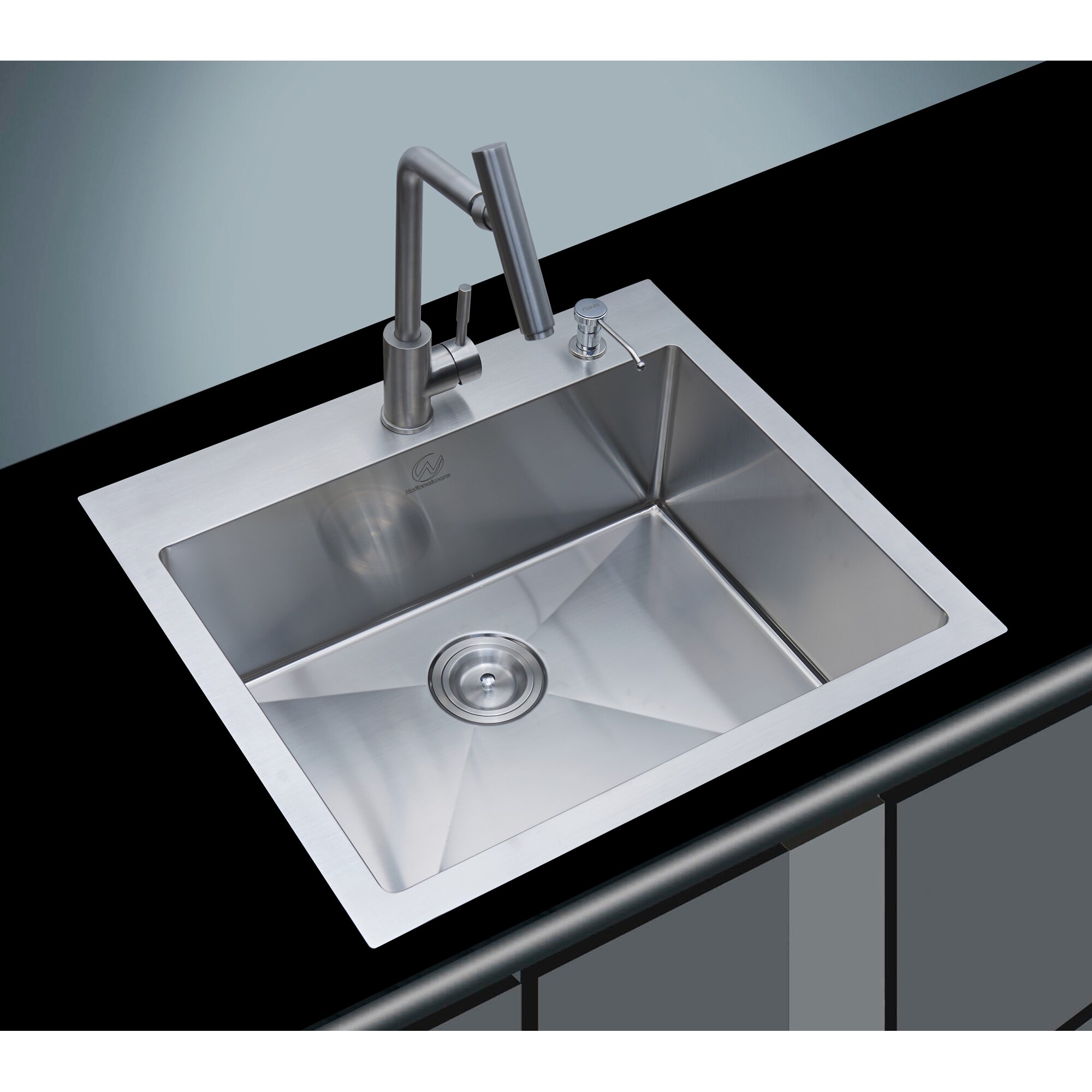 25 X 22 Overmount Single Basin Kitchen Sink NW 2522SO 