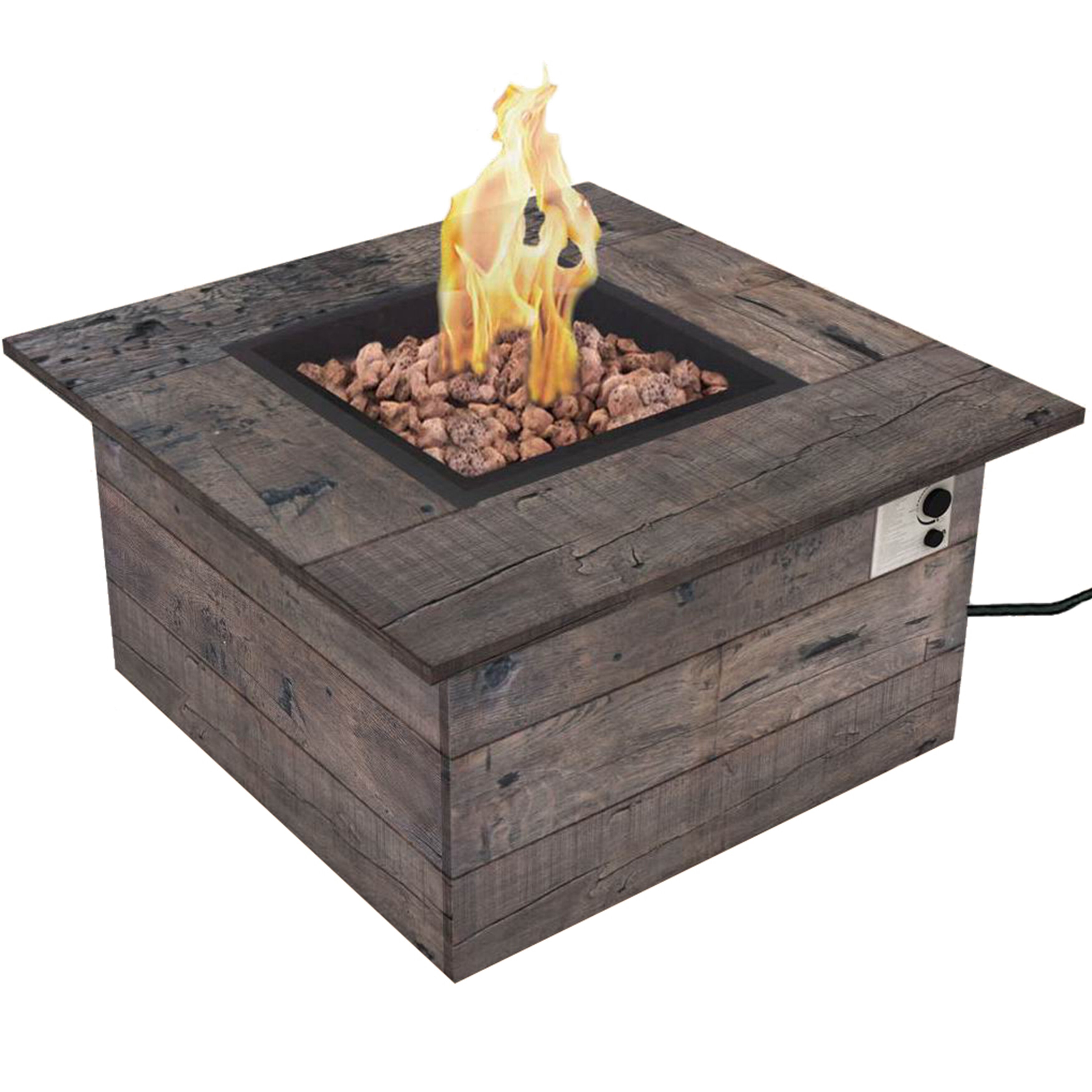 Bond Galleon Wood Look Propane Gas Fire Table