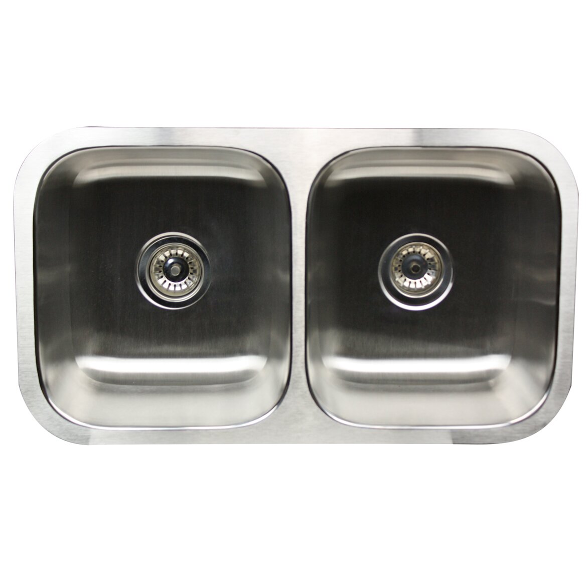 Nantucket Sinks Sconset 31.57 x 17.97 Double Bowl Undermount Kitchen