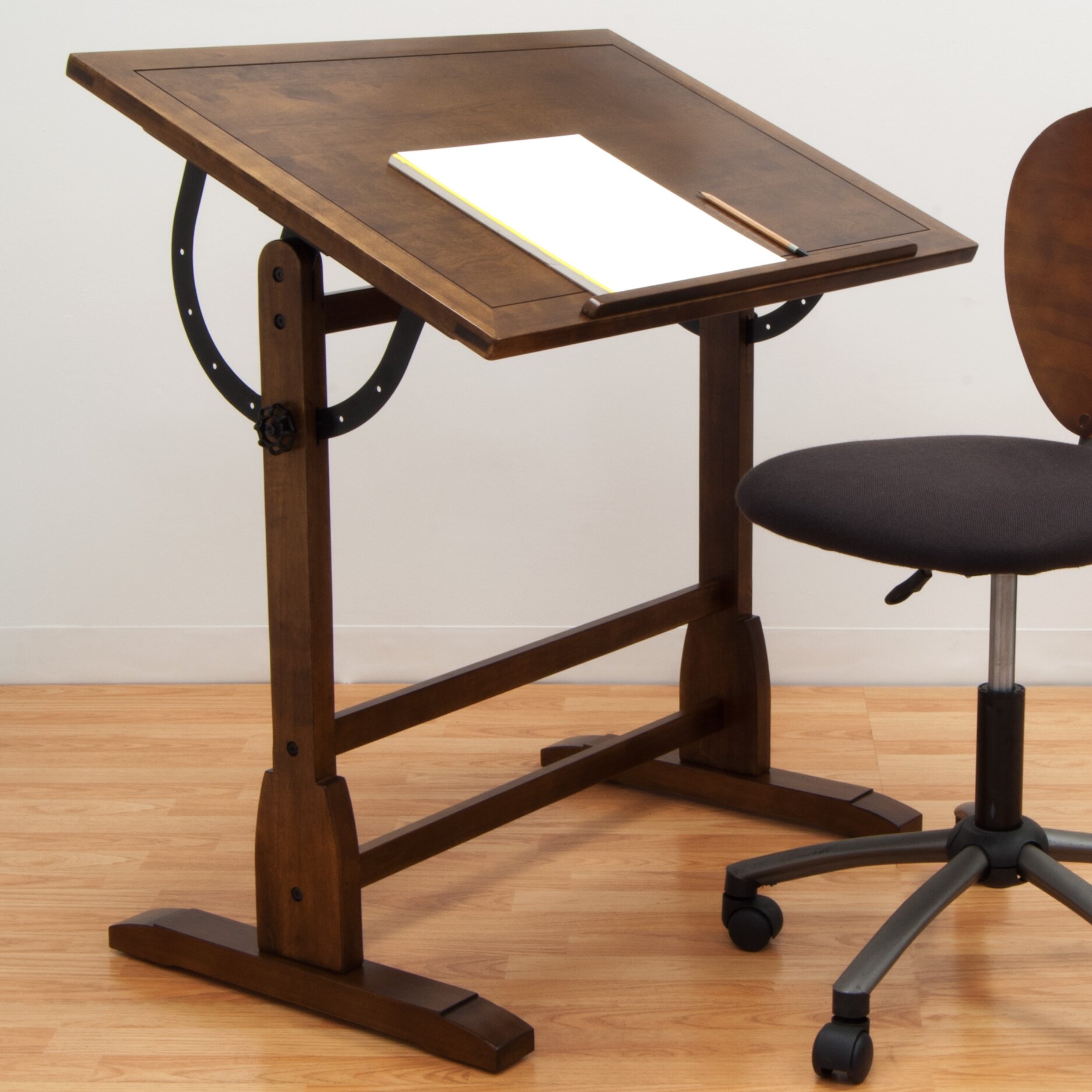 Studio Designs Vintage Wood Drafting Table Reviews Wayfair