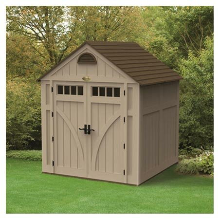 suncast 7 ft. w x 7 ft. d highland resin storage shed