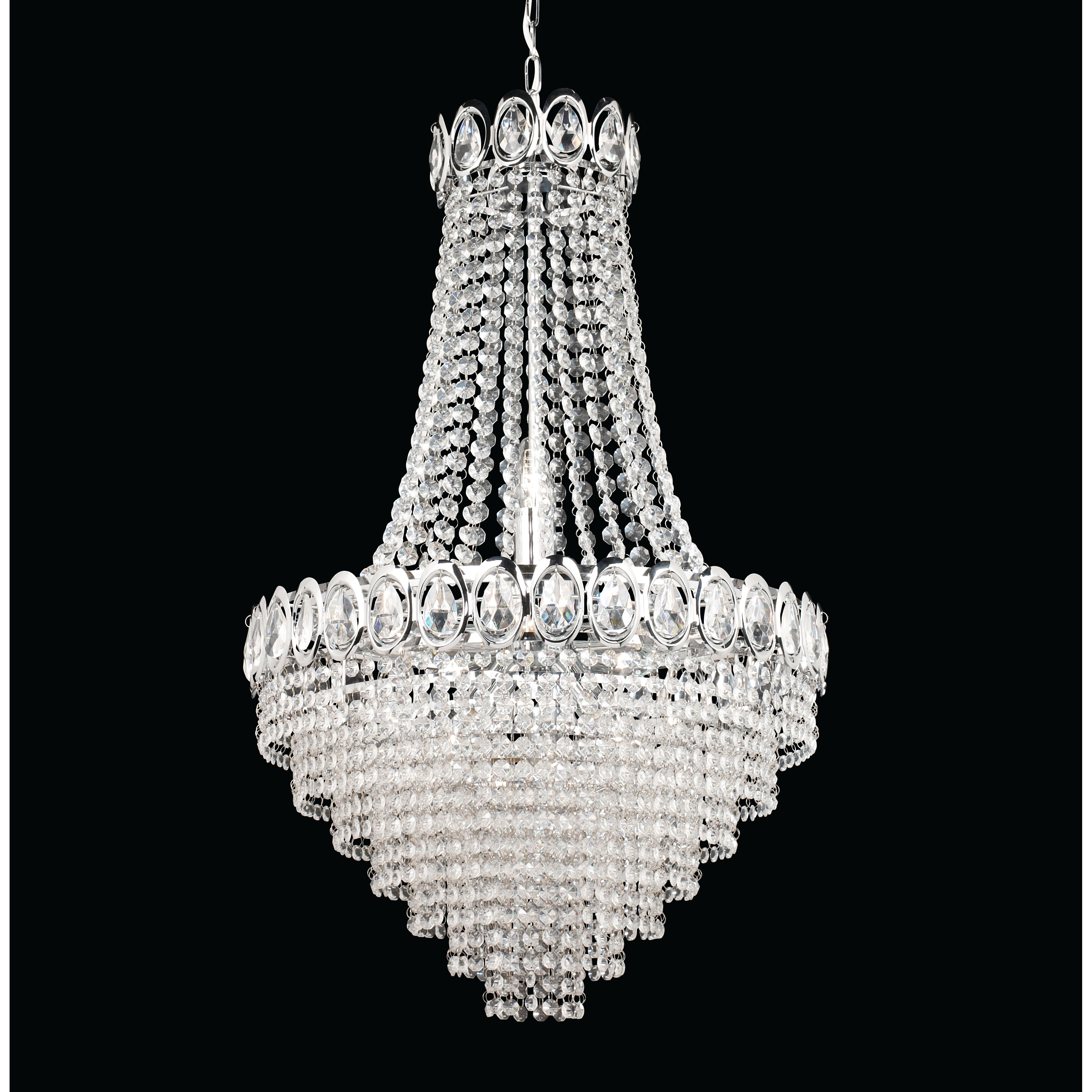 Searchlight Diamond 6 Light Crystal Chandelier & Reviews Wayfair UK