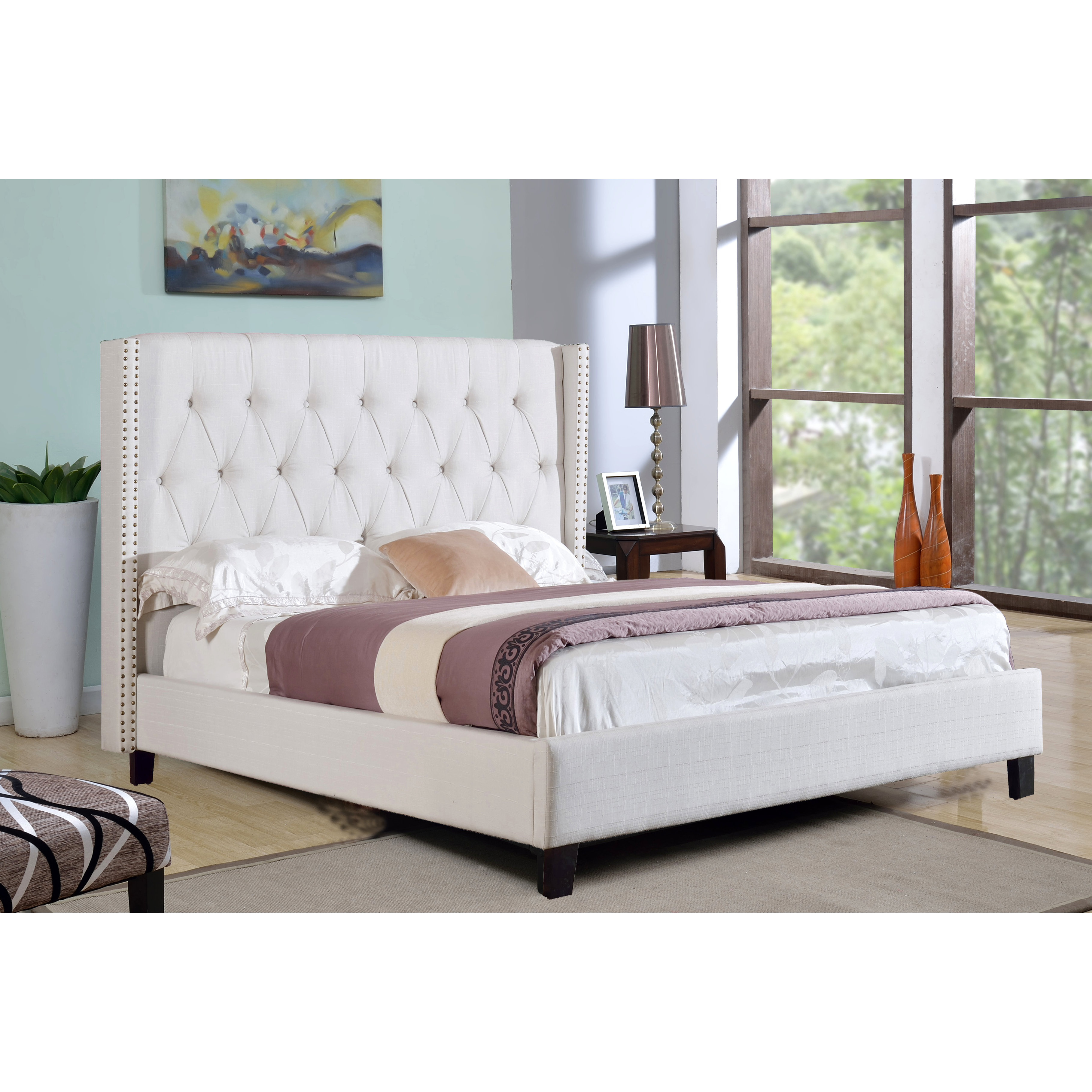 Abbyson Living Upholstered Platform Bed & Reviews Wayfair